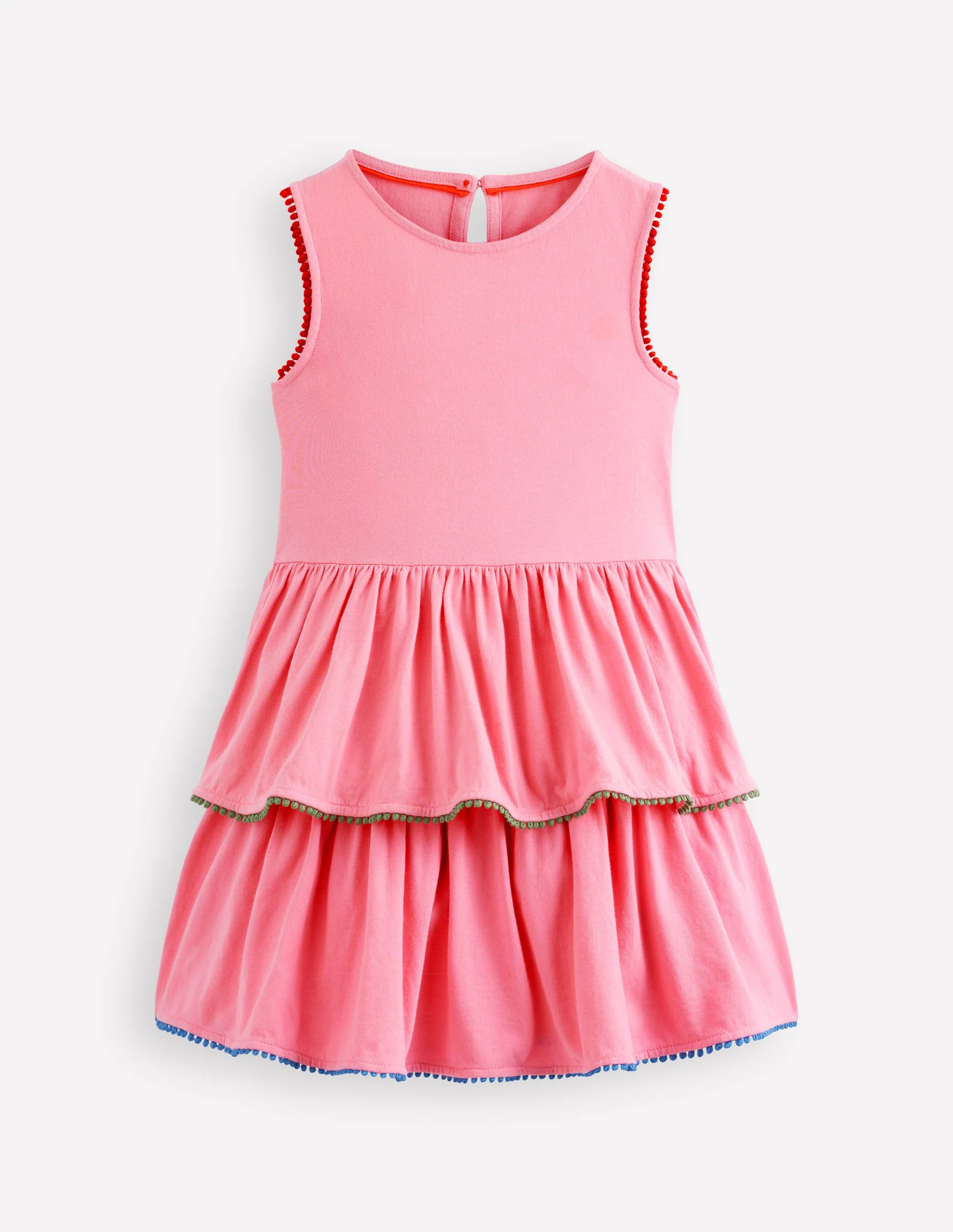 Tiered Jersey Sundress-Bubblegum Pink - Image 2