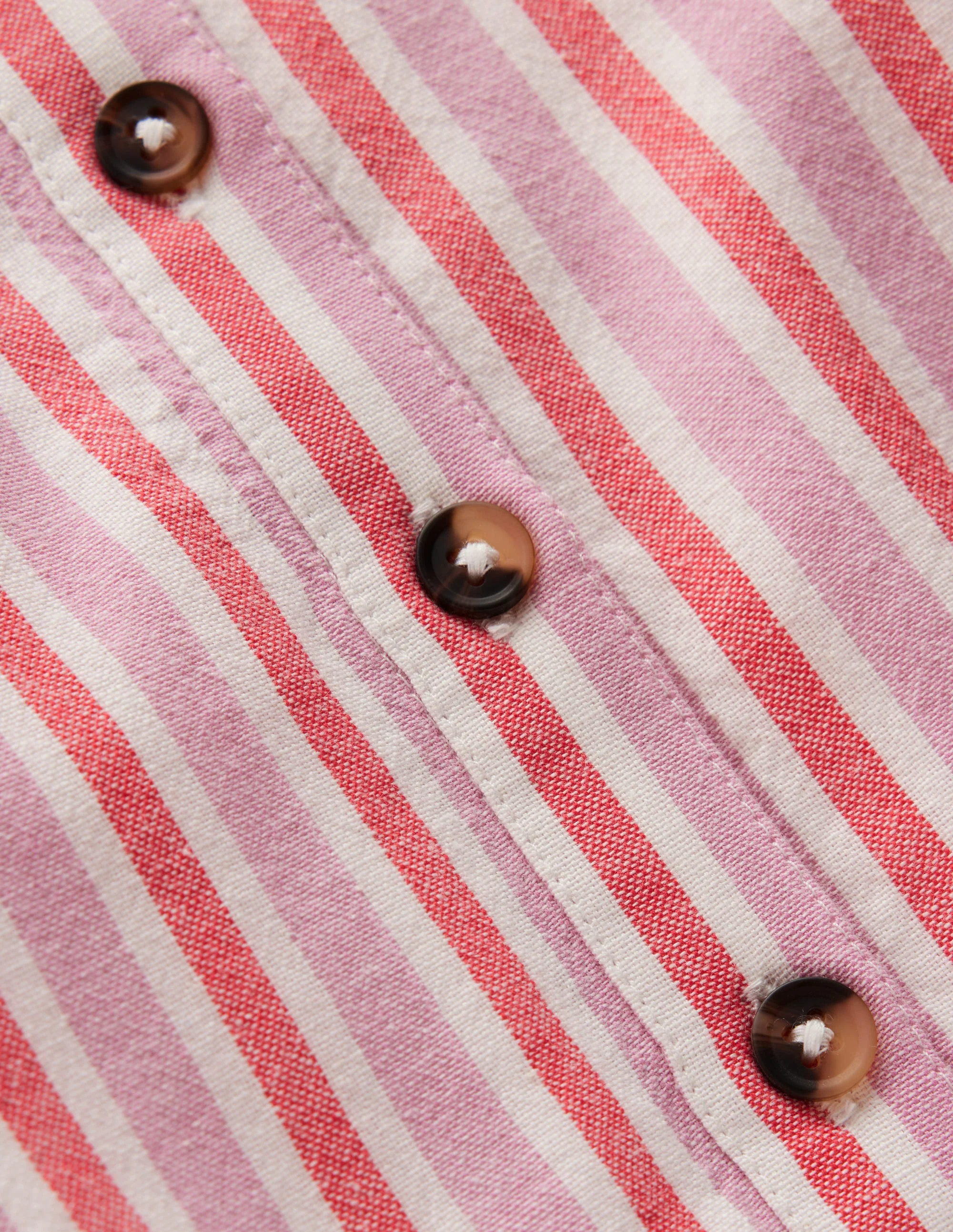 TIERED SHIRT DRESS-Formica Pink Stripe - Image 3