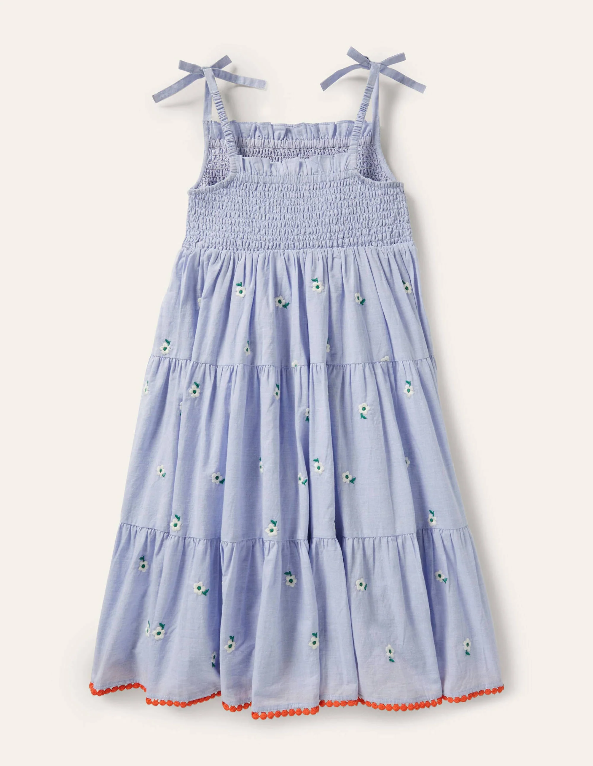 Tiered Sun Dress-Chambray - Image 2