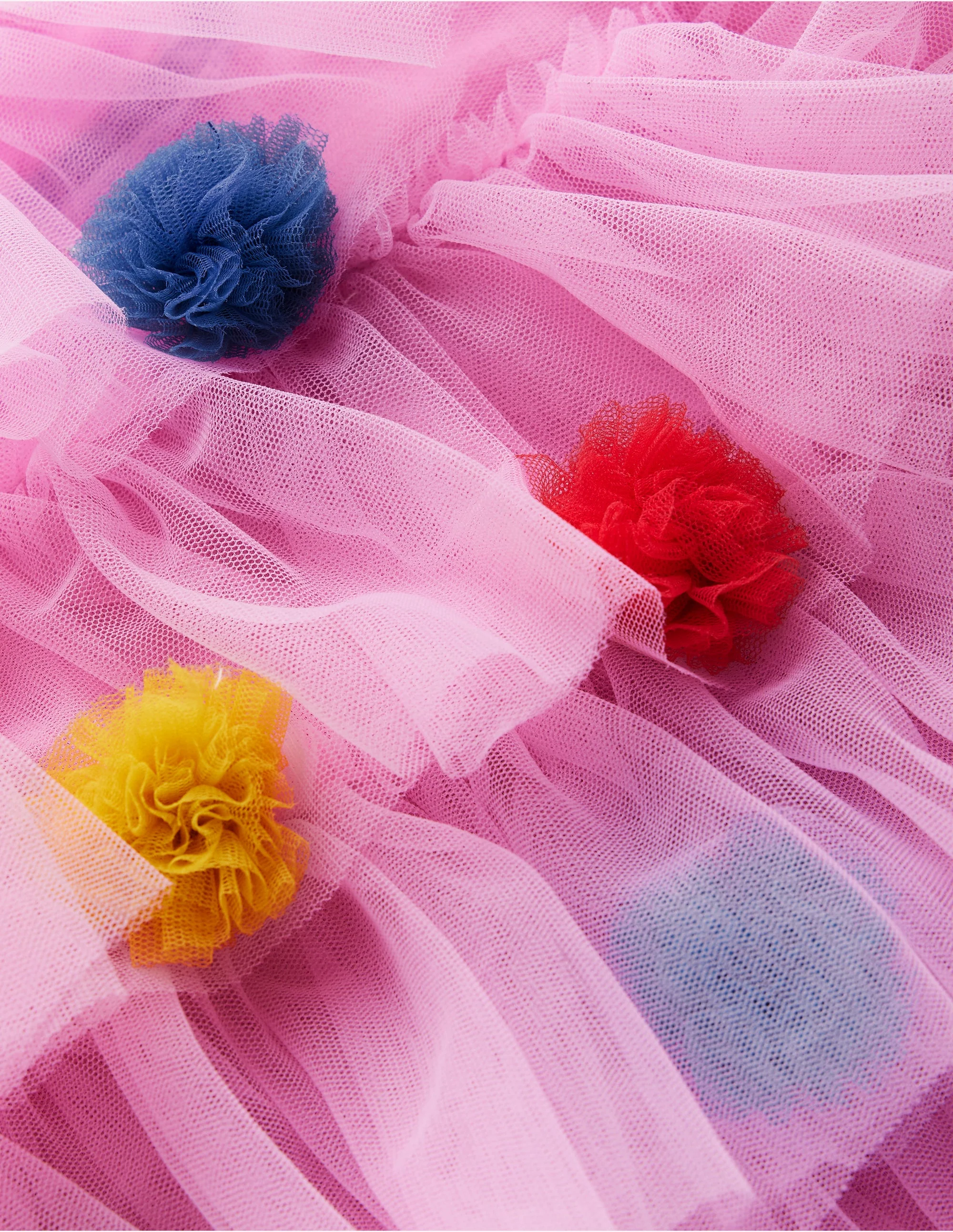 Tiered Tulle Jacket-Pink Poms - Image 3