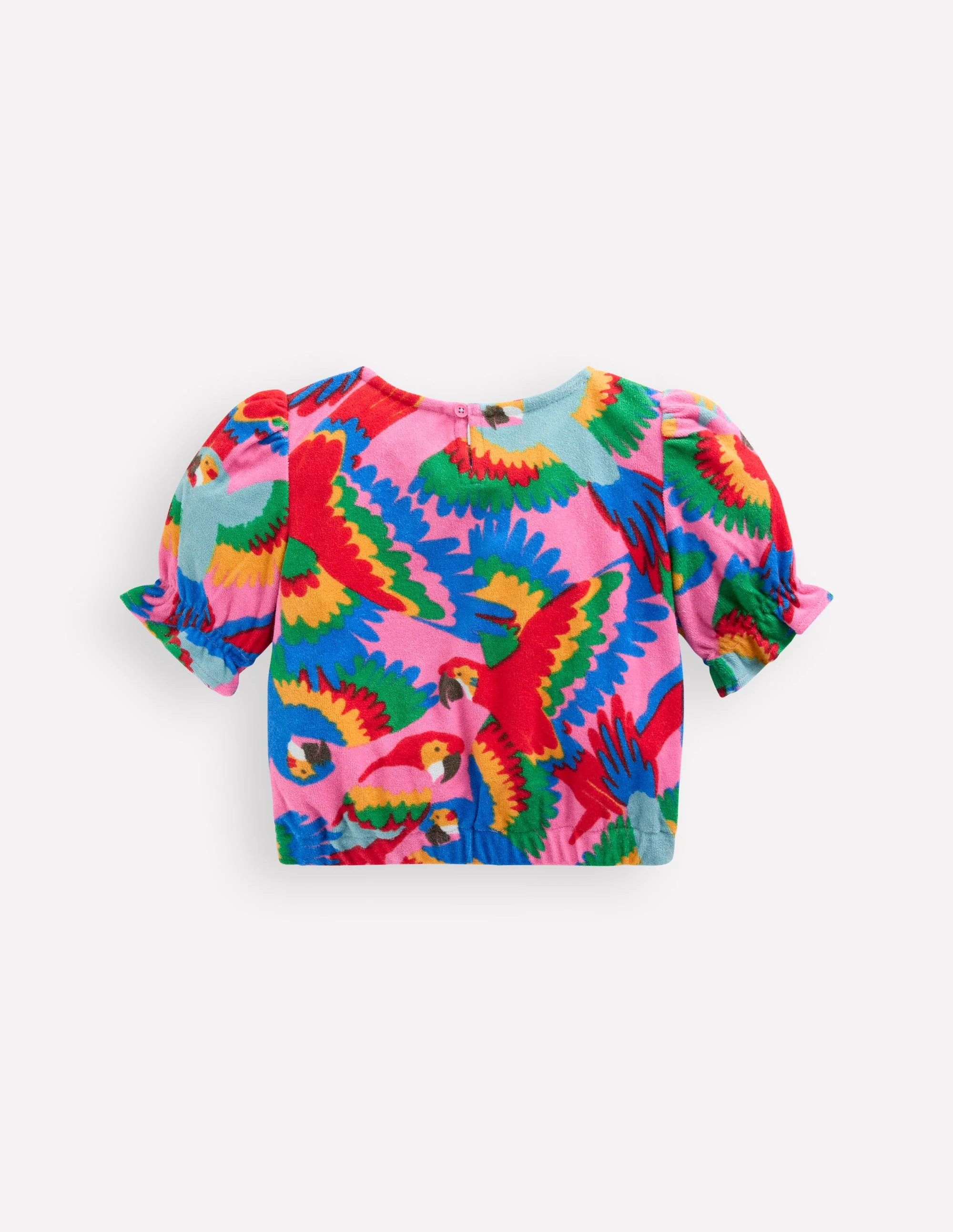 Towelling Top-Multi Rainbow Parrot - Image 2