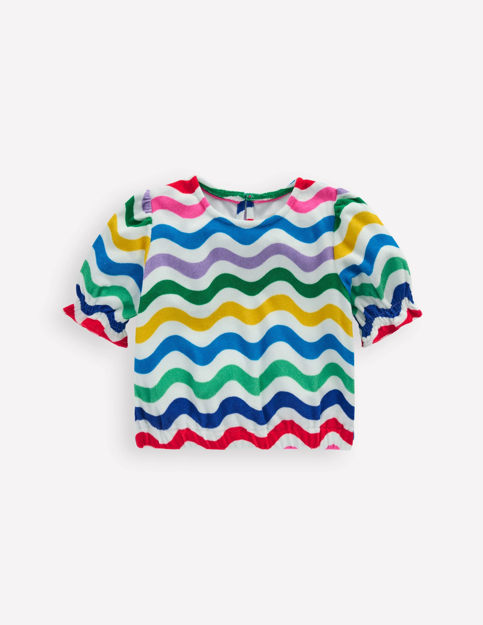 Towelling Top-Multi Wave