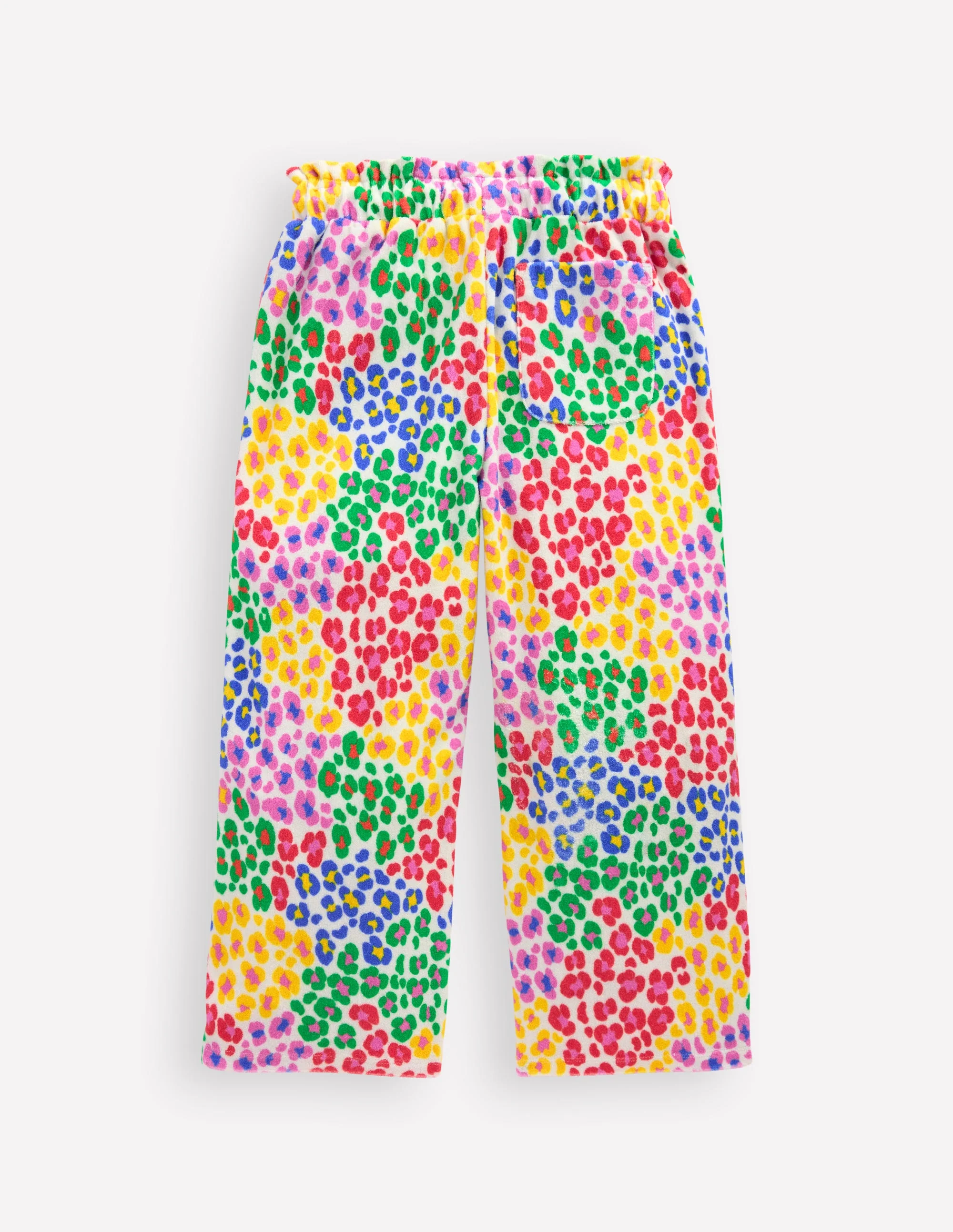 Towelling Trousers-Multi Rainbow Leopard - Image 2