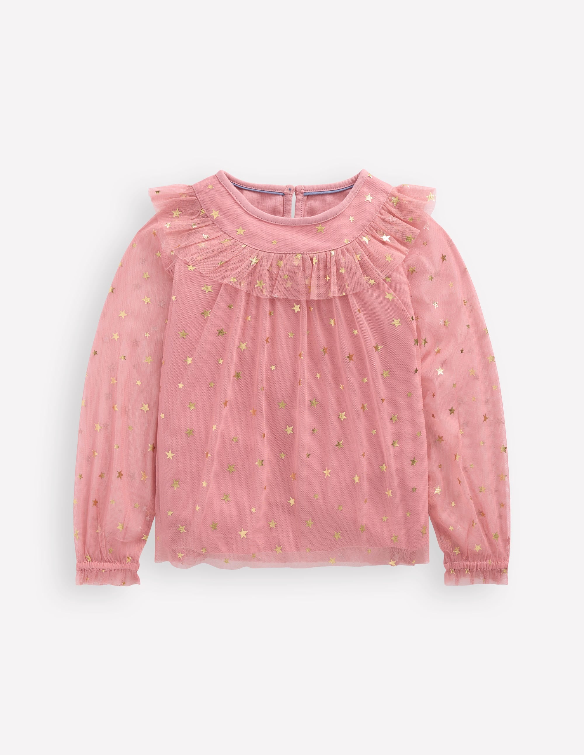 Tulle Party Top-Almond Pink Stars - Image 4