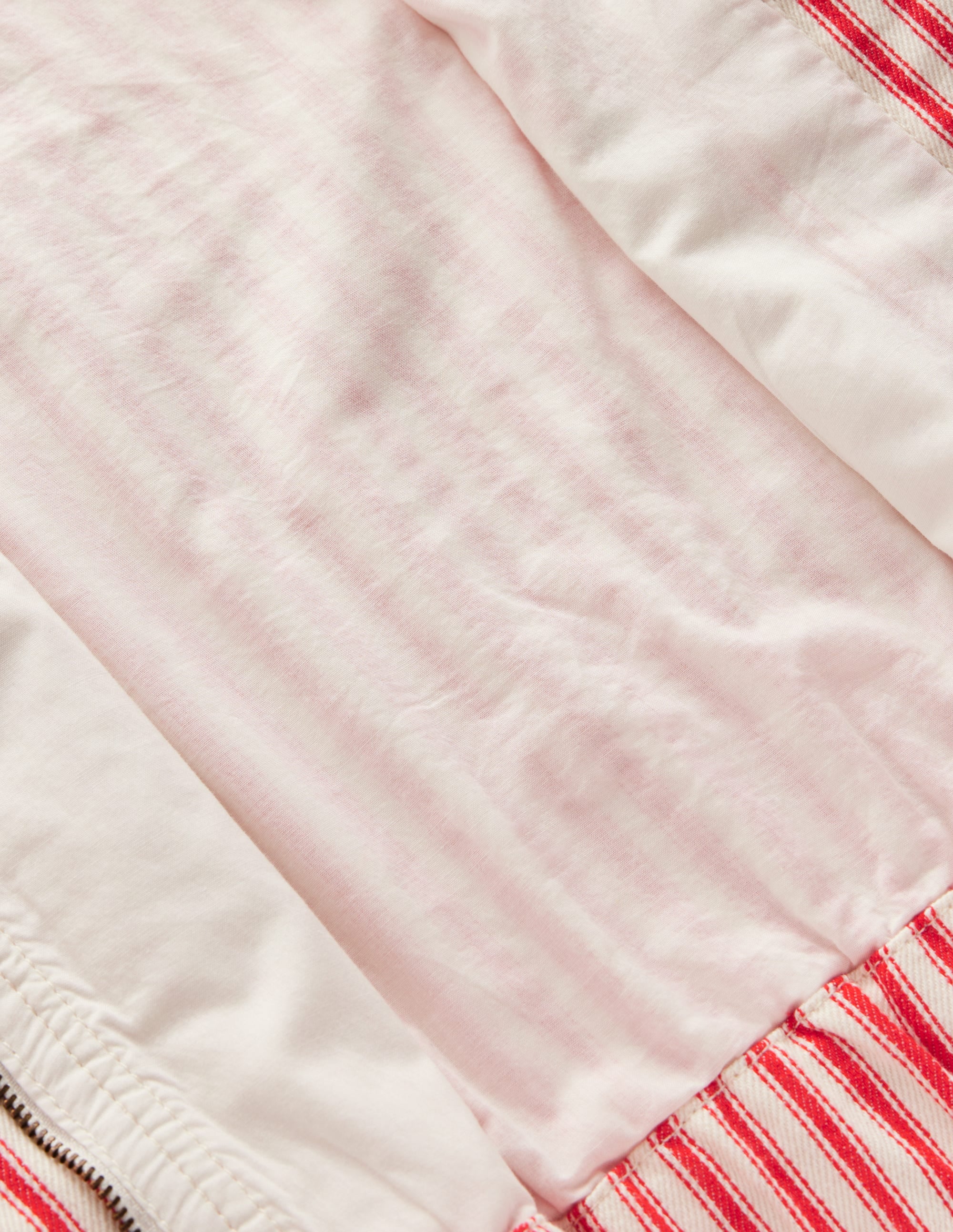 Twill bomber jacket-Poppy Red Tram Stripe - Image 4
