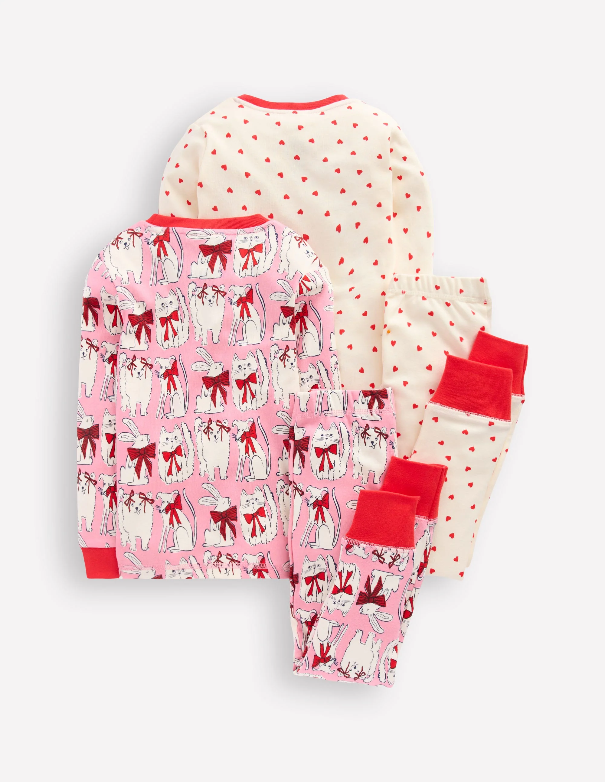 Twin Pack Snug Pyjamas-Bubblegum Pink Favourite Pets - Image 2