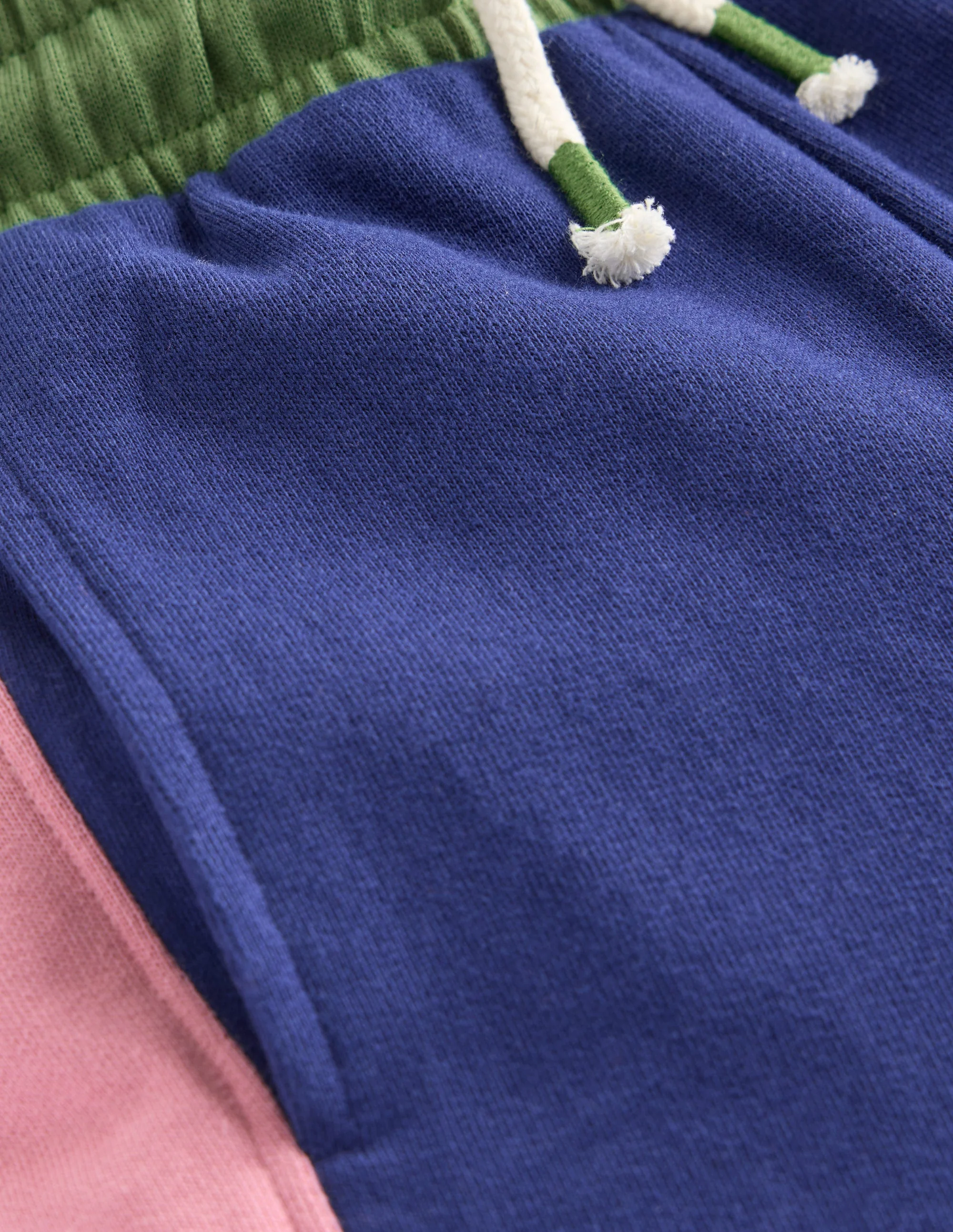 Wide Leg Colourblock Joggers-Starboard Blue Colourblock - Image 3