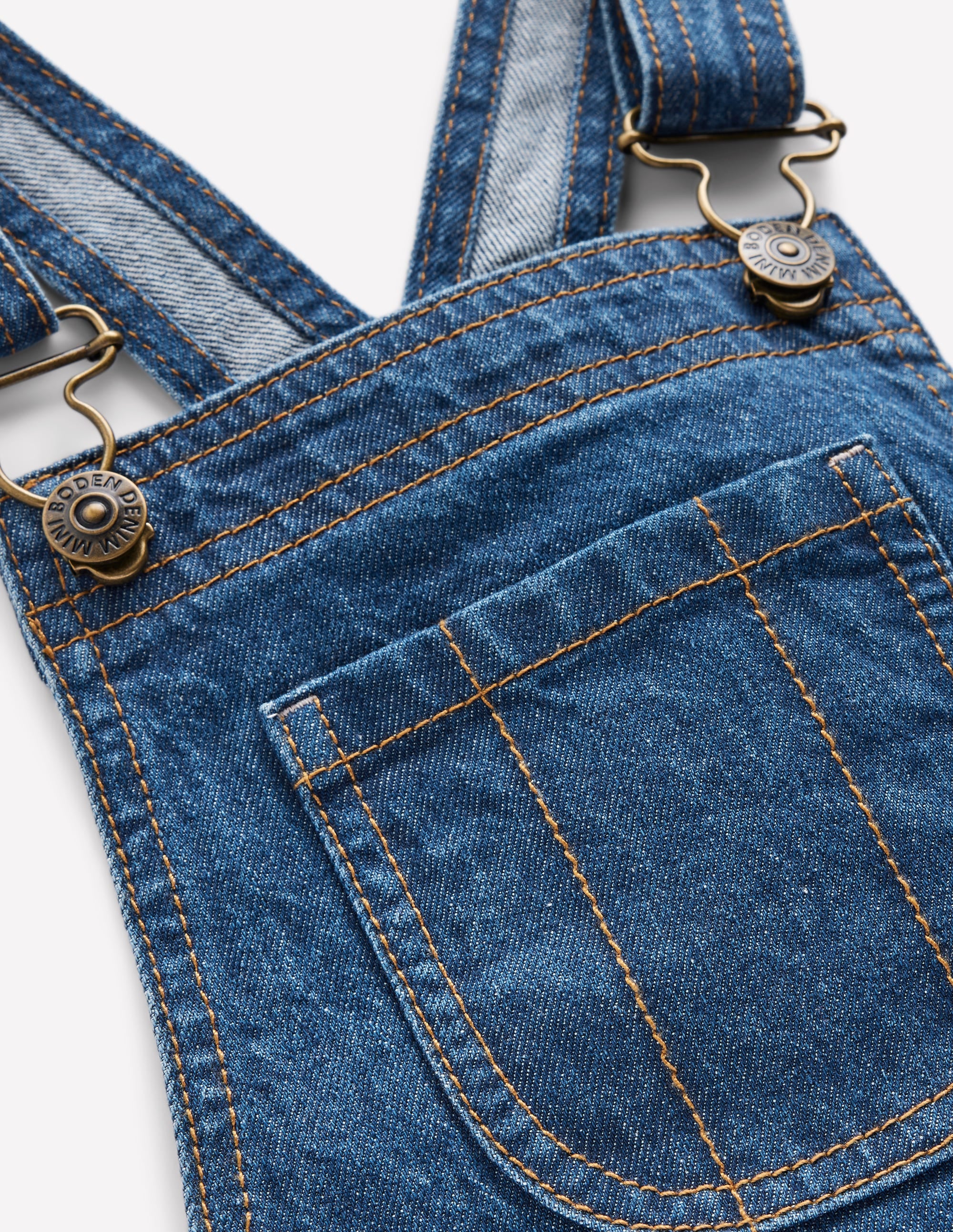 Wide Leg Dungaree-Denim - Image 4