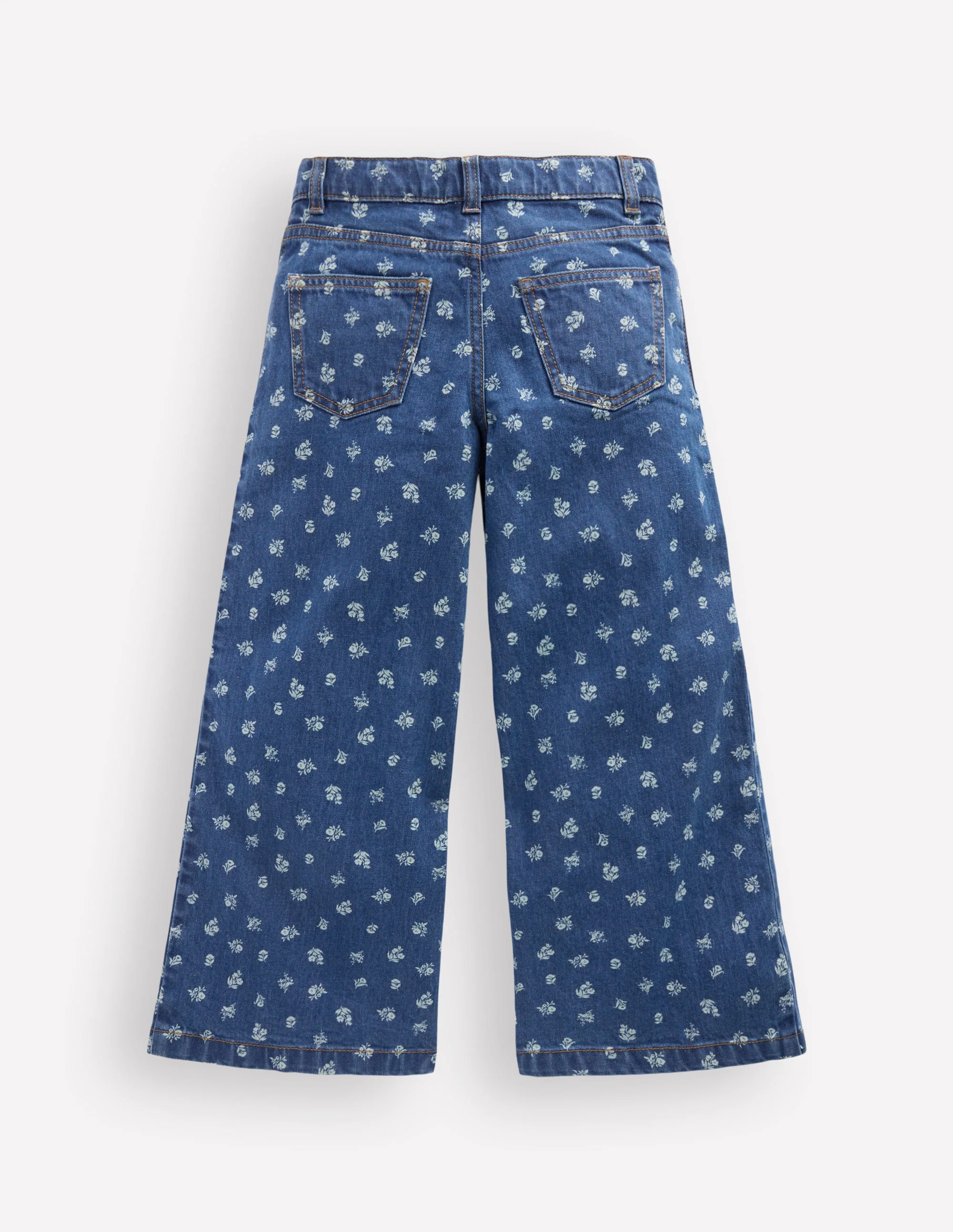 Wide Leg Jean-Denim Floral - Image 2