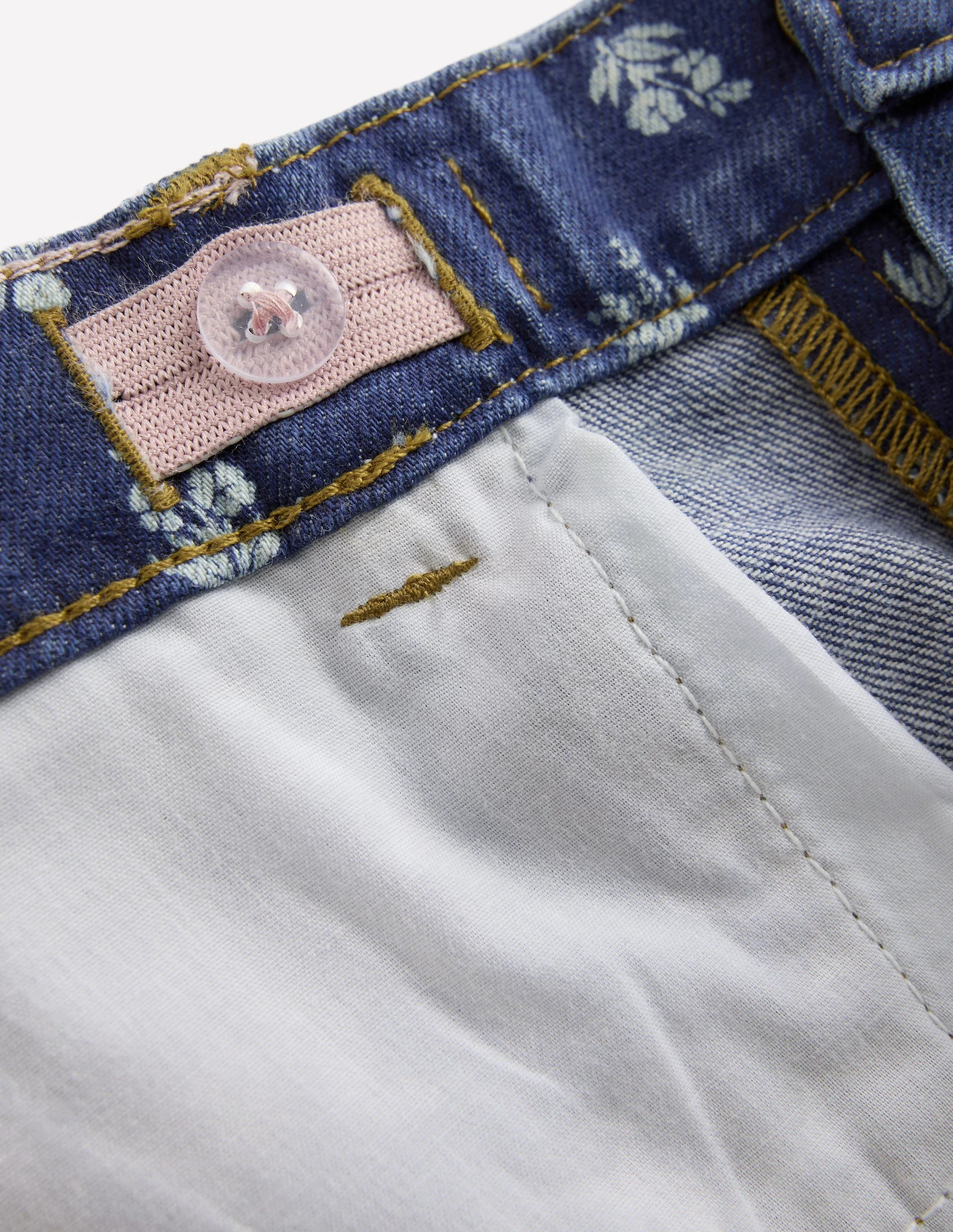 Wide Leg Jean-Denim Floral - Image 4