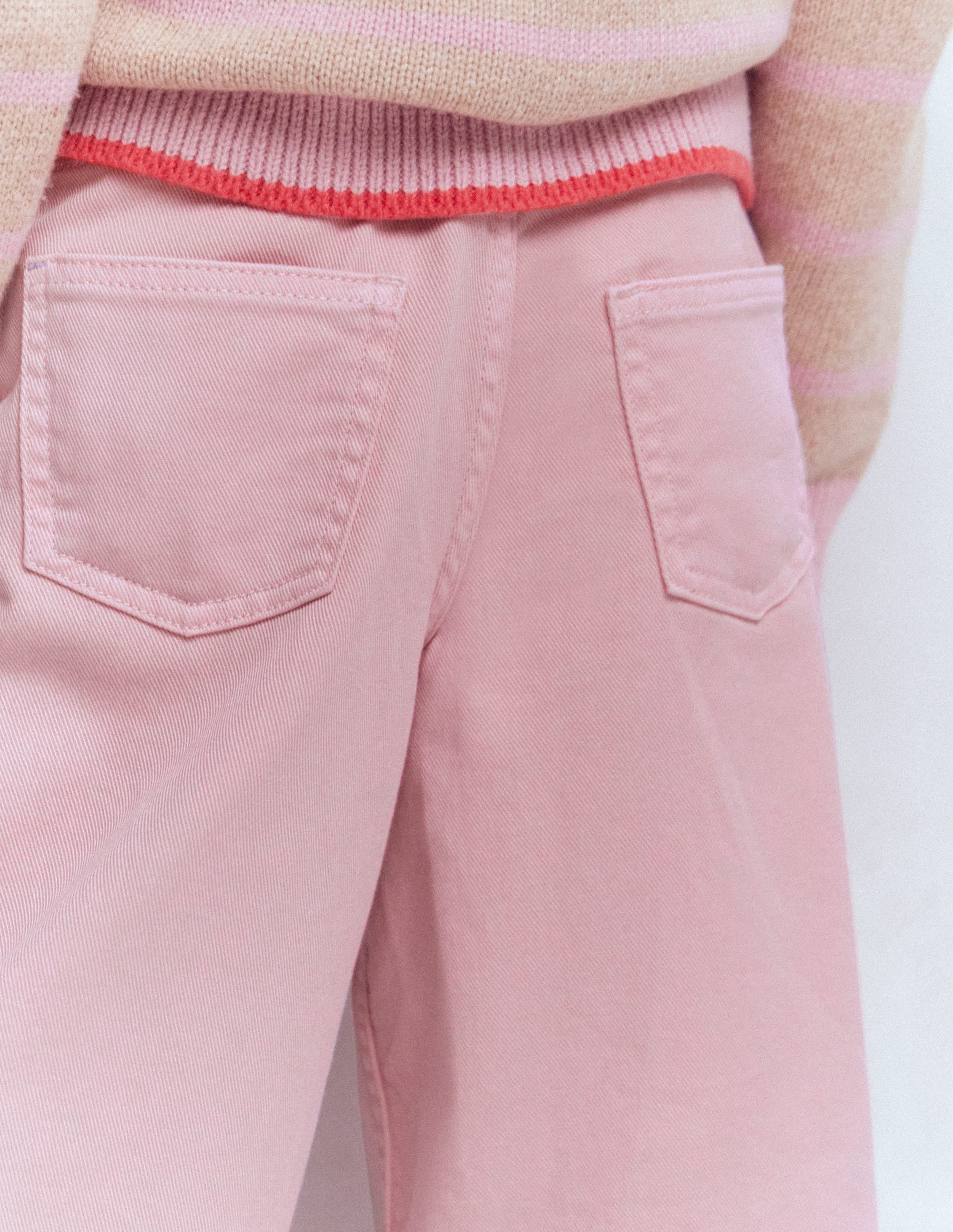 Wide Leg Jean-Pink - Image 3
