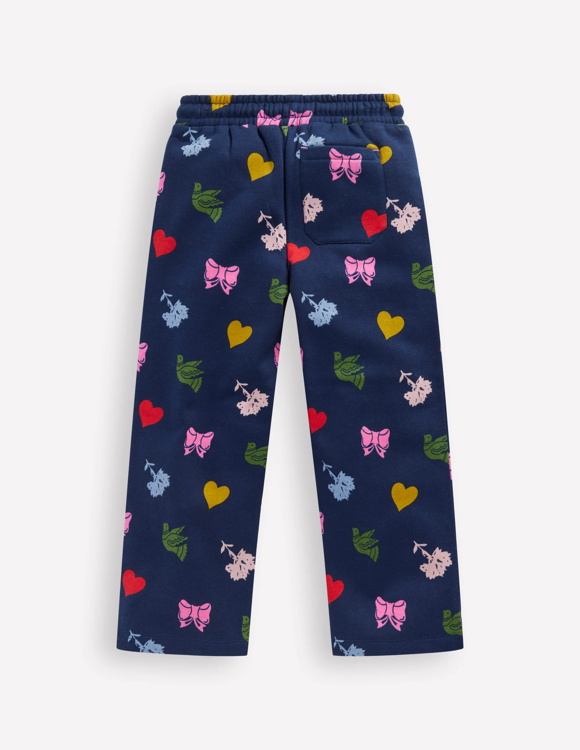 Wide Leg Printed Jogger-College Navy Festive Fun - Image 2