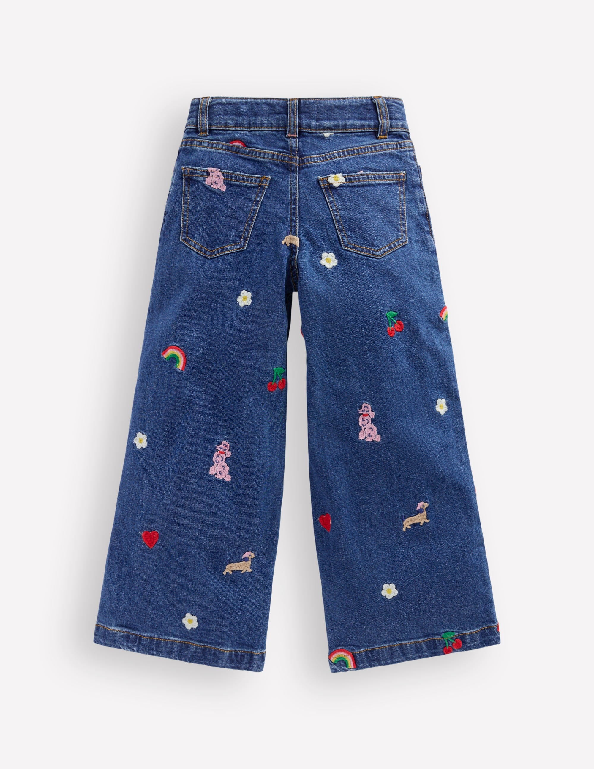 Wide Leg Trouser-Parisien Denim Embroidery - Image 2