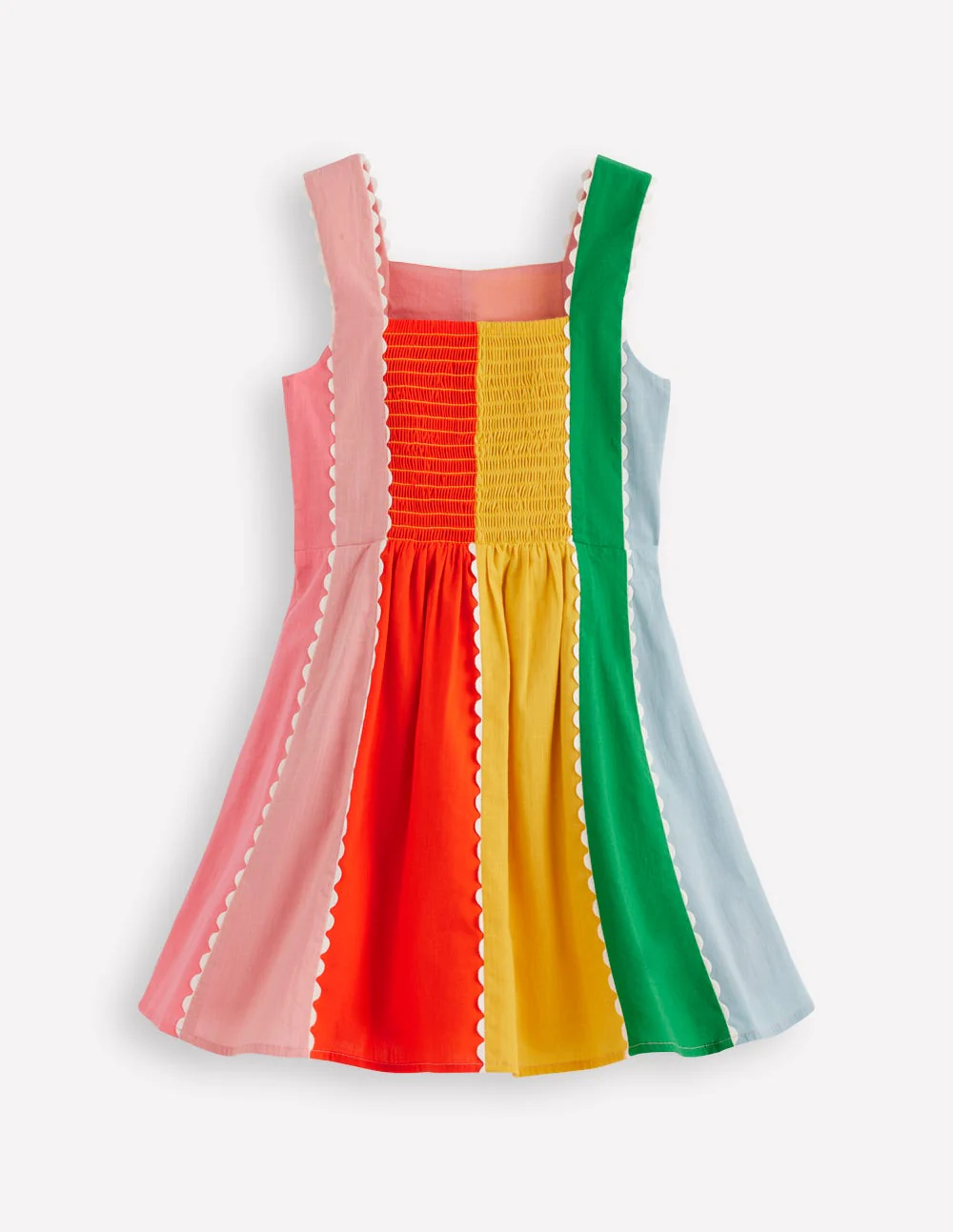 Woven Panel Dress-Multi Rainbow - Image 2