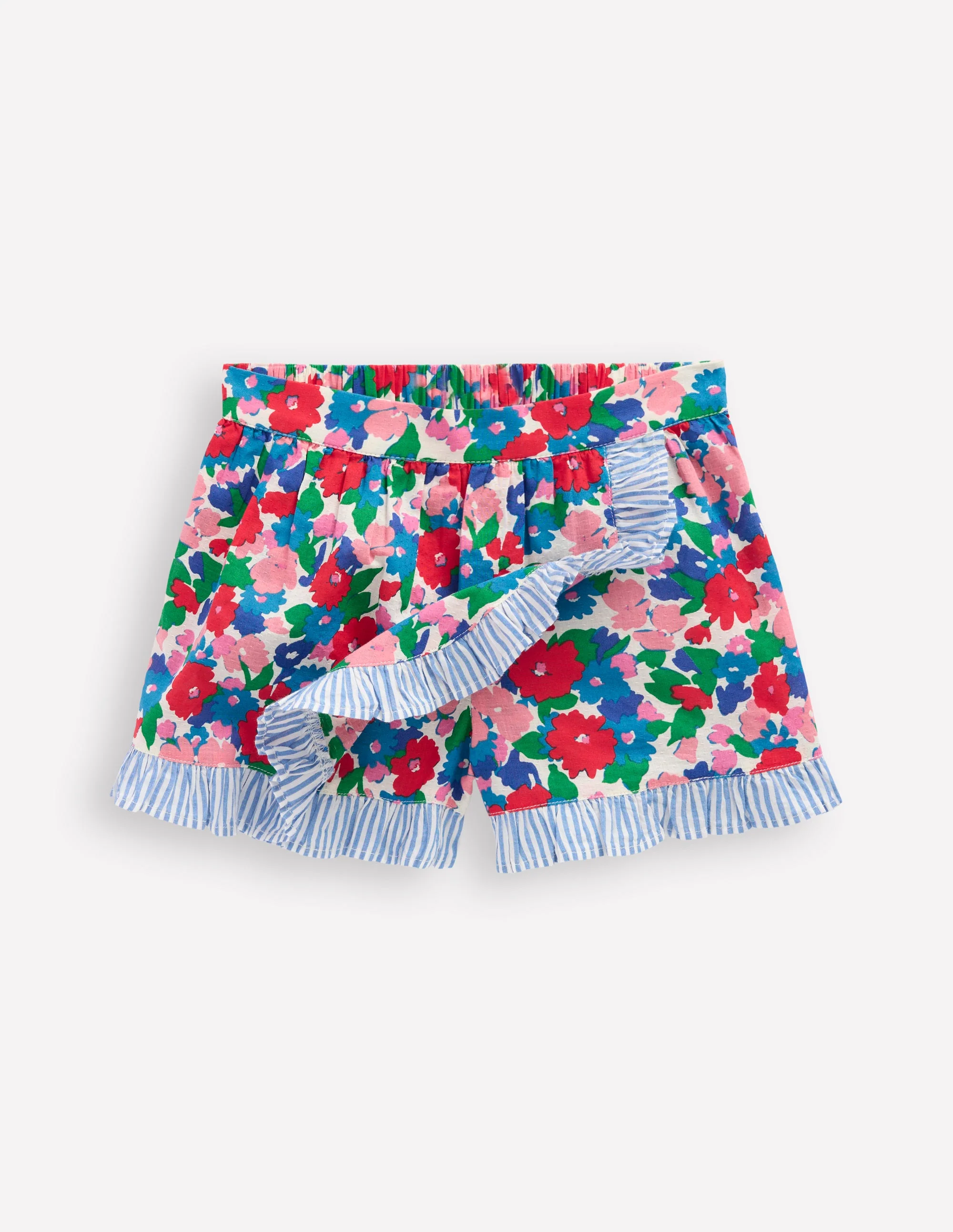 Wrap Frill Skort-Multi Flower Bunch - Image 4