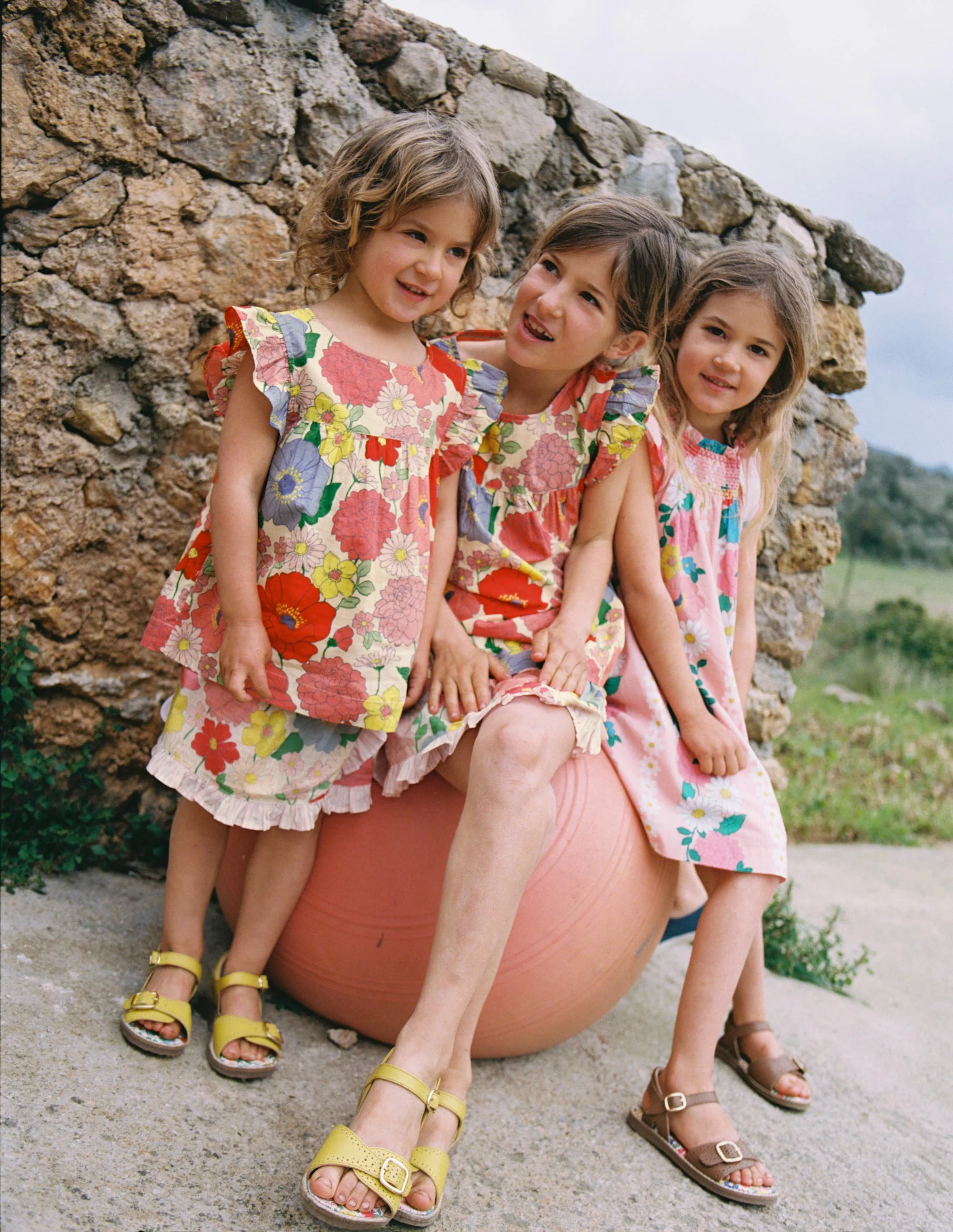 Wrap Frill Skort-Multi Summer Garden - Image 5