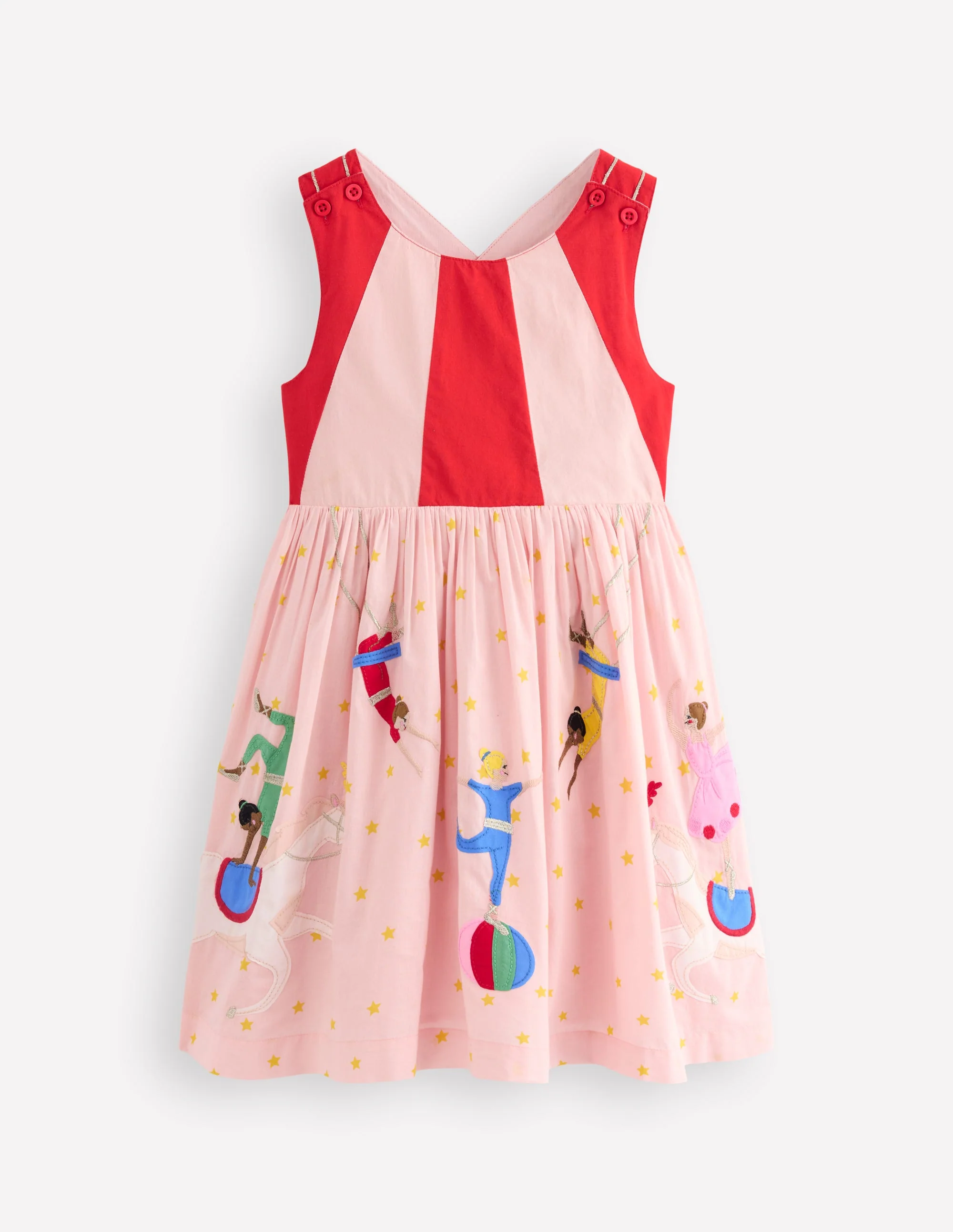 Zadie Applique Back Dress-Circus Acrobats