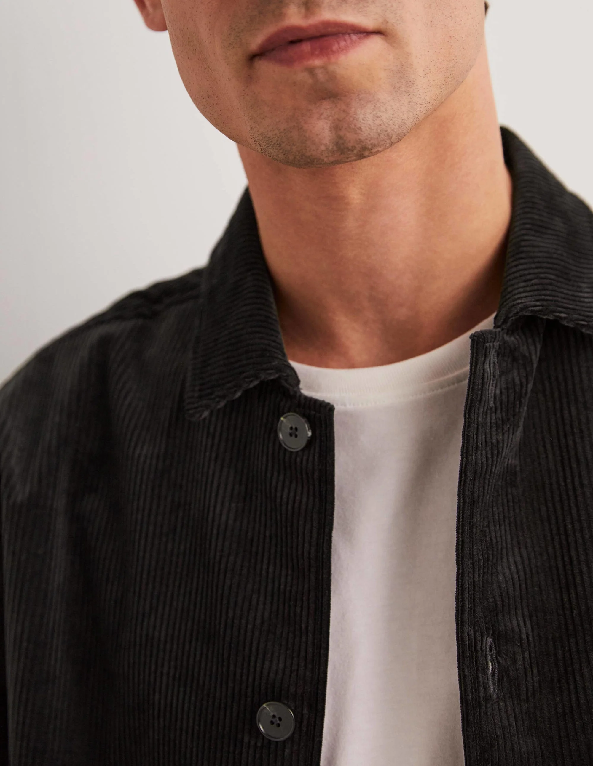 Chunky Cord Shacket-Dark Grey - Image 2