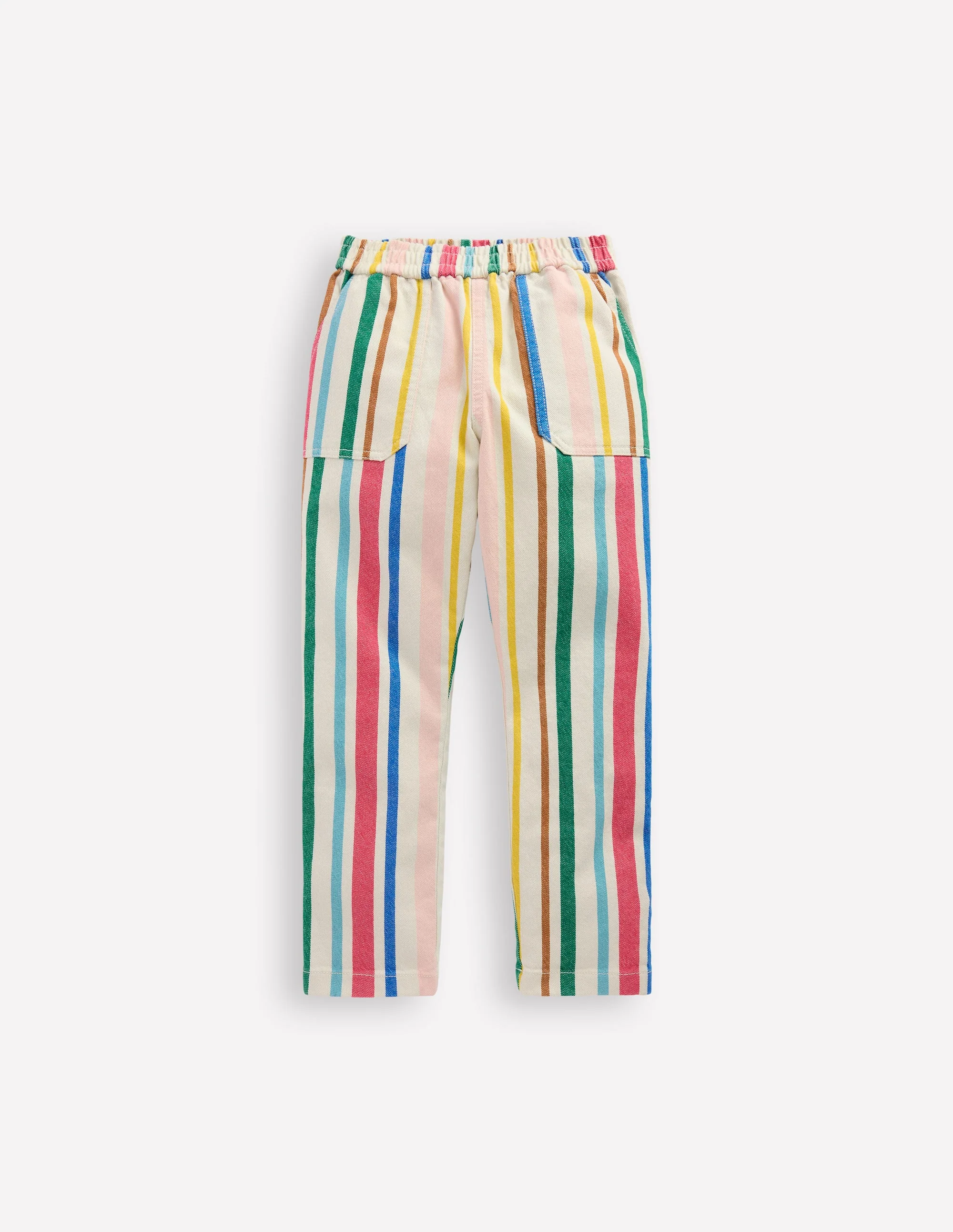 Pull-On Trouser-Rainbow Stripe