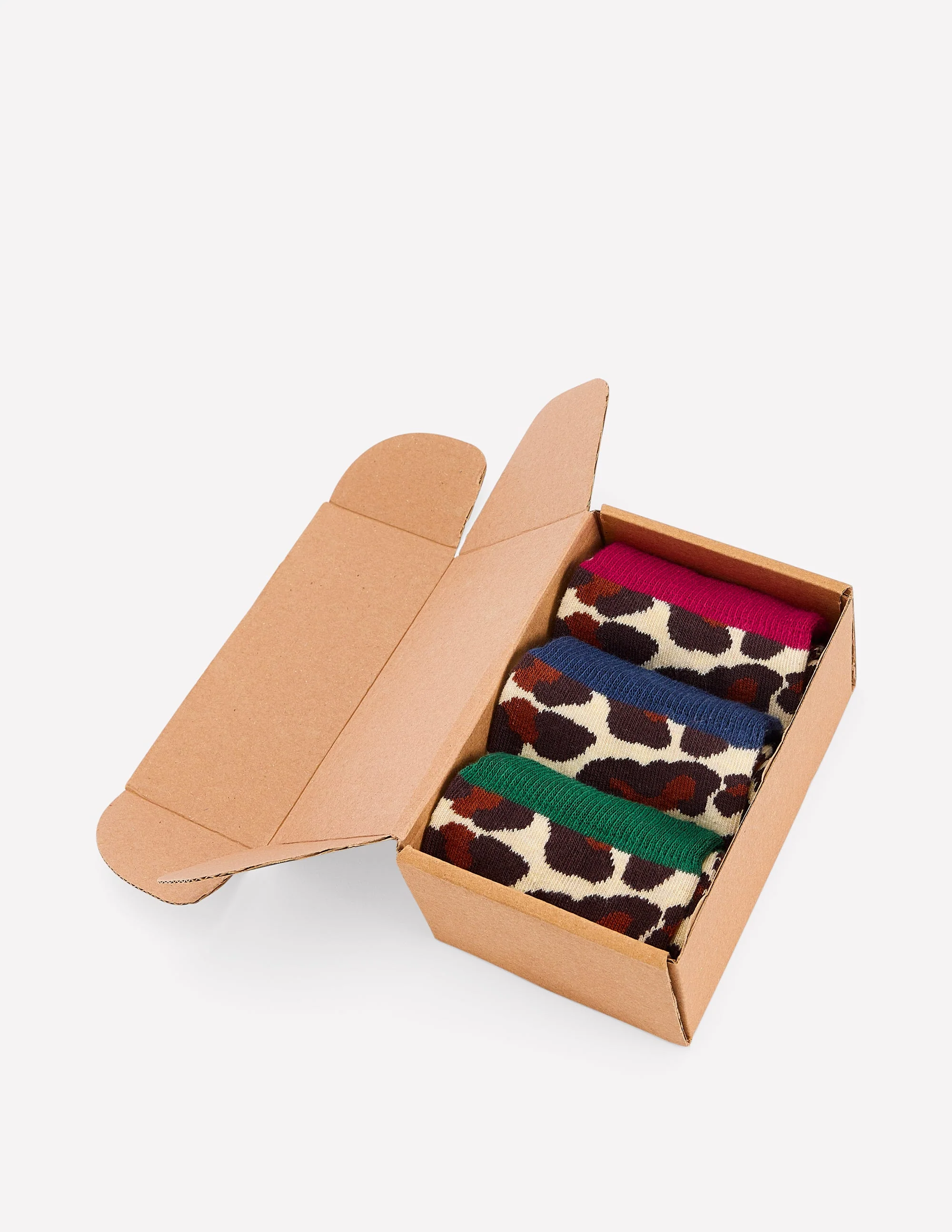3 Pack Novelty Socks-Leopard - Image 3