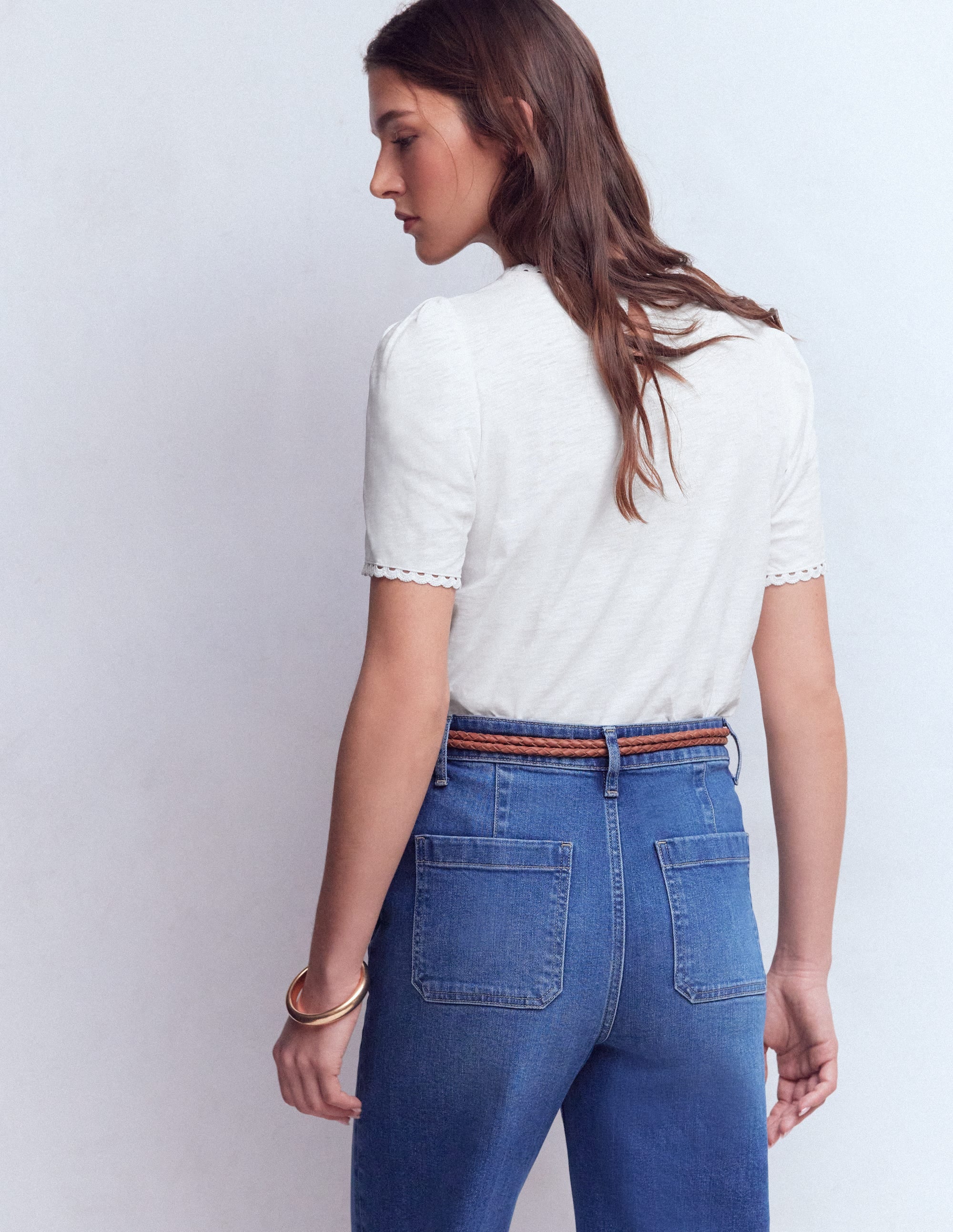 Ali Scallop T-Shirt-White - Image 3