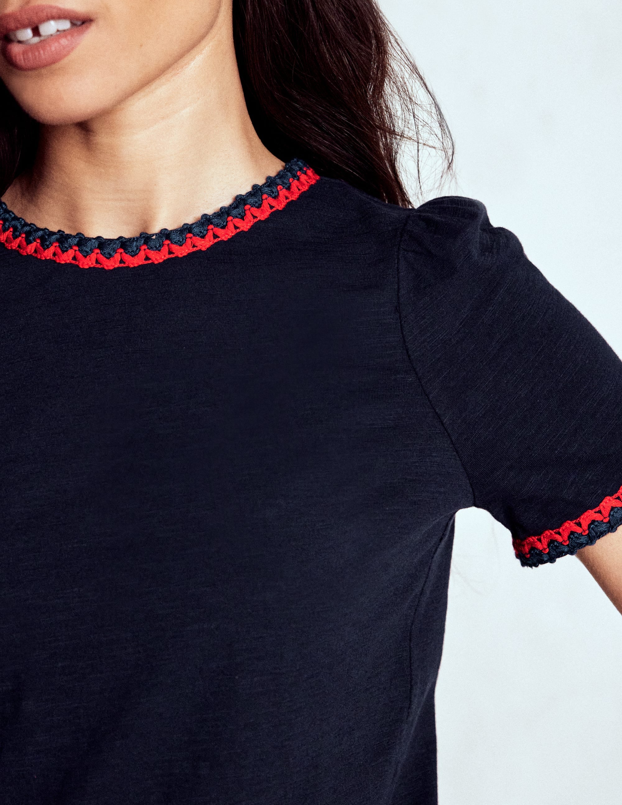 Ali Trim T-shirt-Navy - Image 2