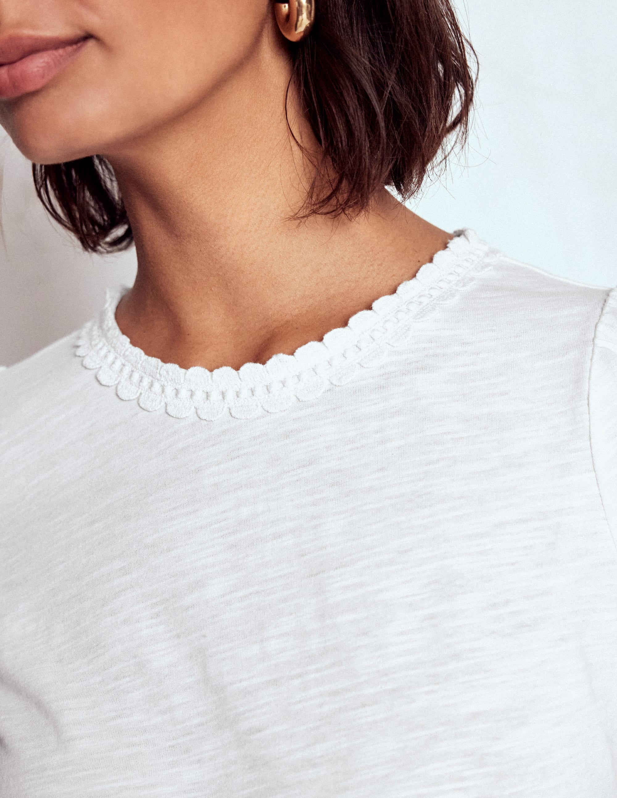 Ali Trim T-shirt-White