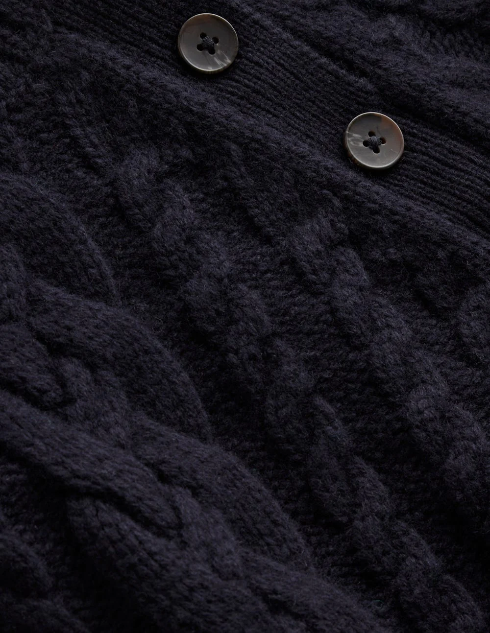 Amara Merino Cable Jumper-Navy - Image 6
