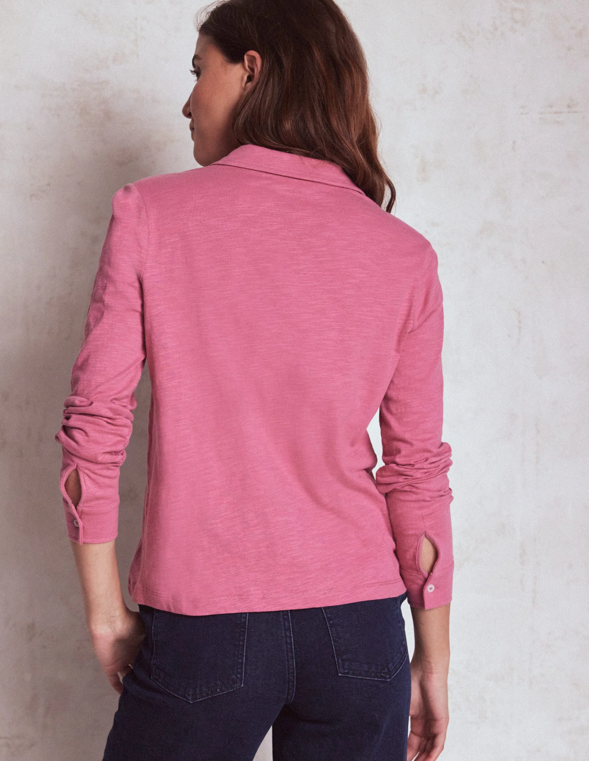 Amy Jersey Shirt-Pink Heather - Image 3