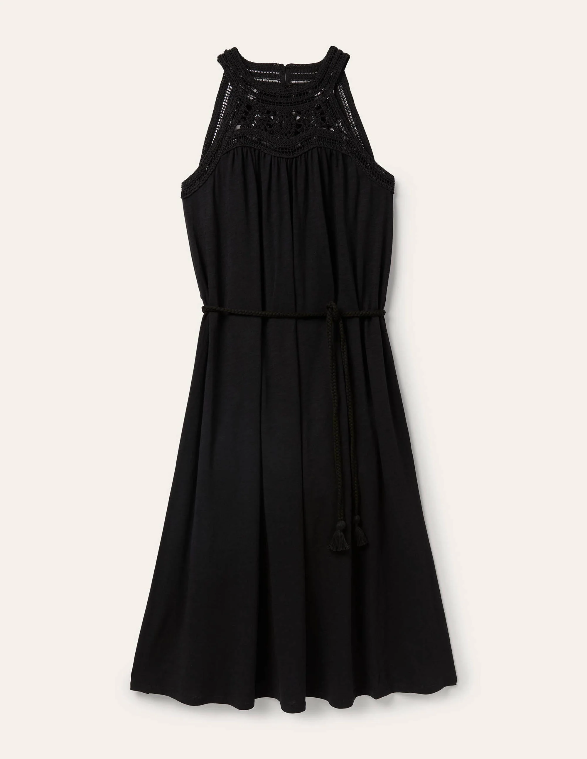 Anais Jersey Midi Dress-Black - Image 11