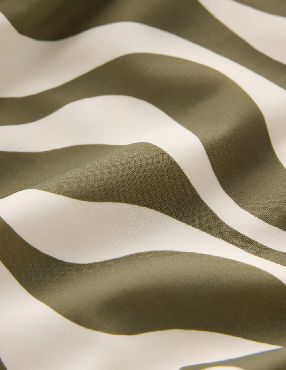 Andros Twist Front Swimsuit-Woodland Green, Rhythmic Wave - Image 6