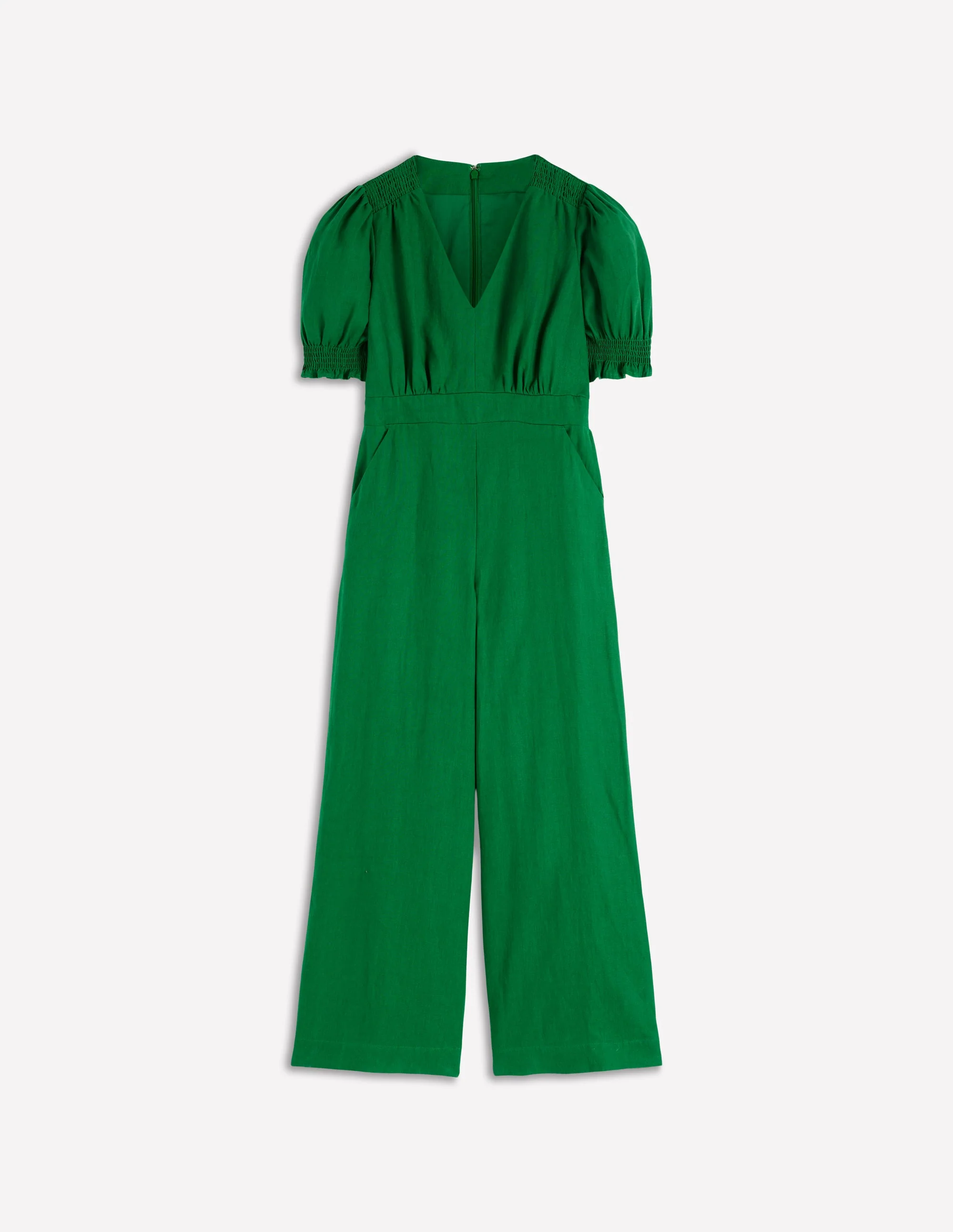 Anna Linen Jumpsuit-Highland Green - Image 6