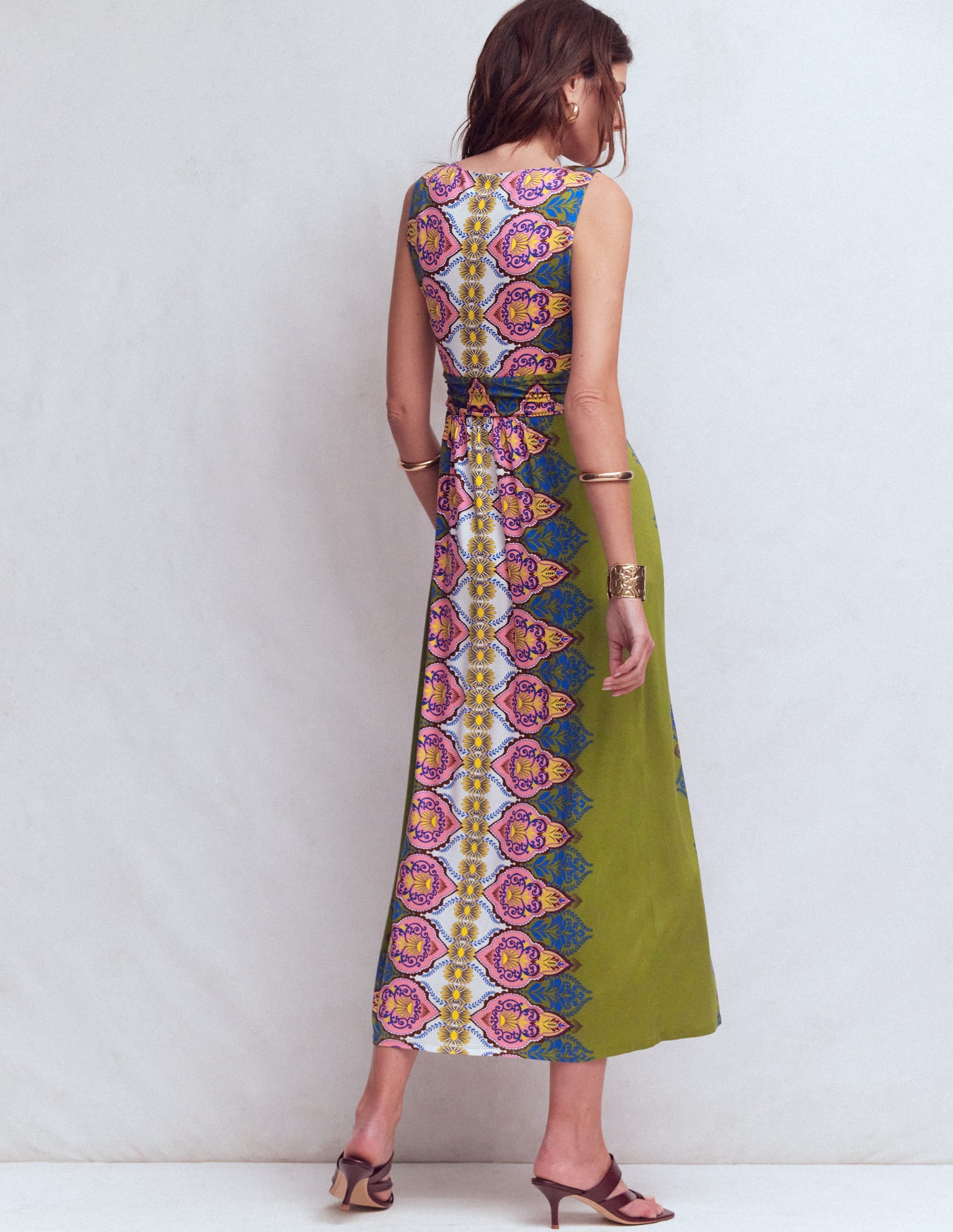 Antonia Jersey Maxi Dress-Multi, Ornamental Garden - Image 4