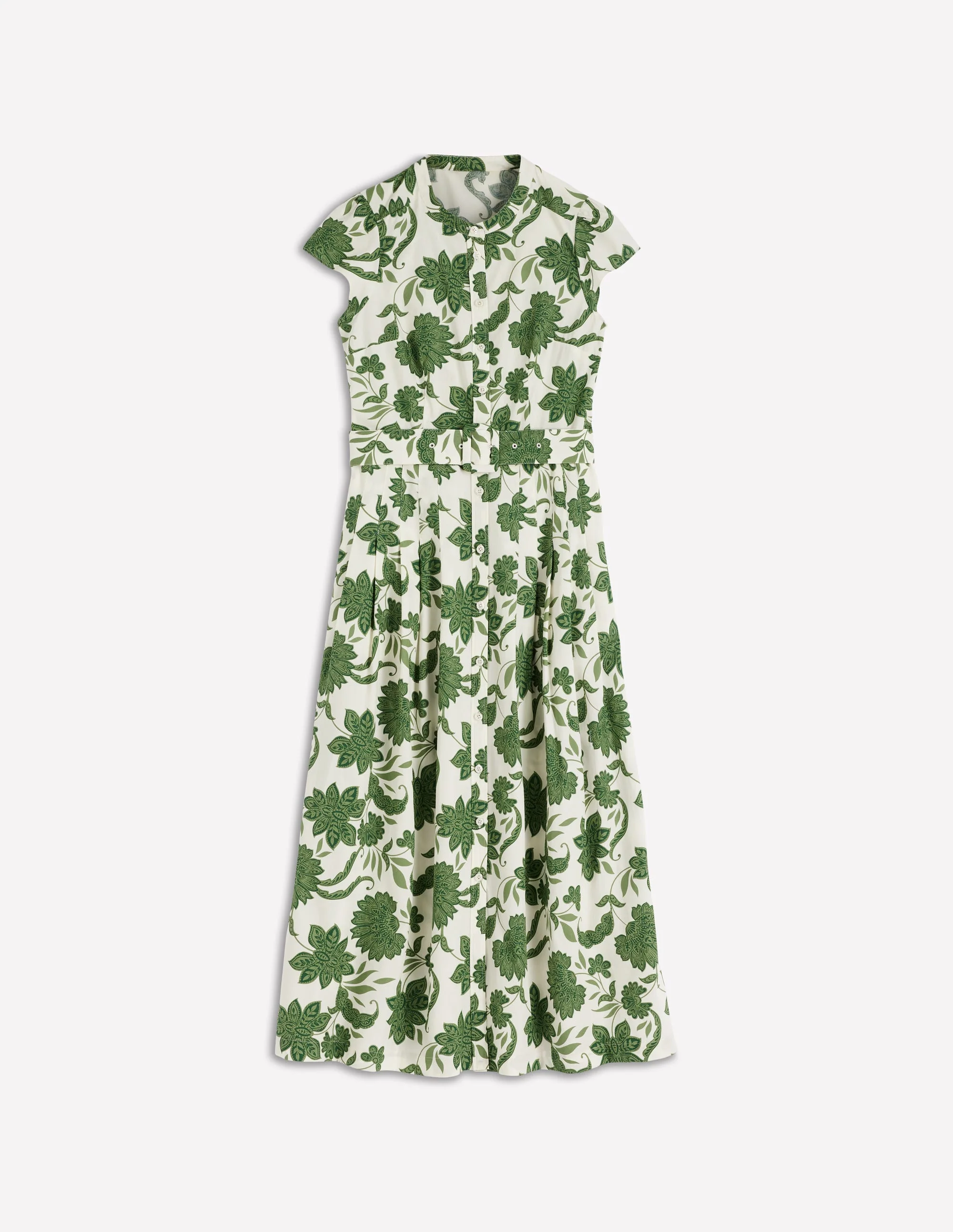 Arabella Cotton Maxi Dress-Green Elegant Blossom - Image 4