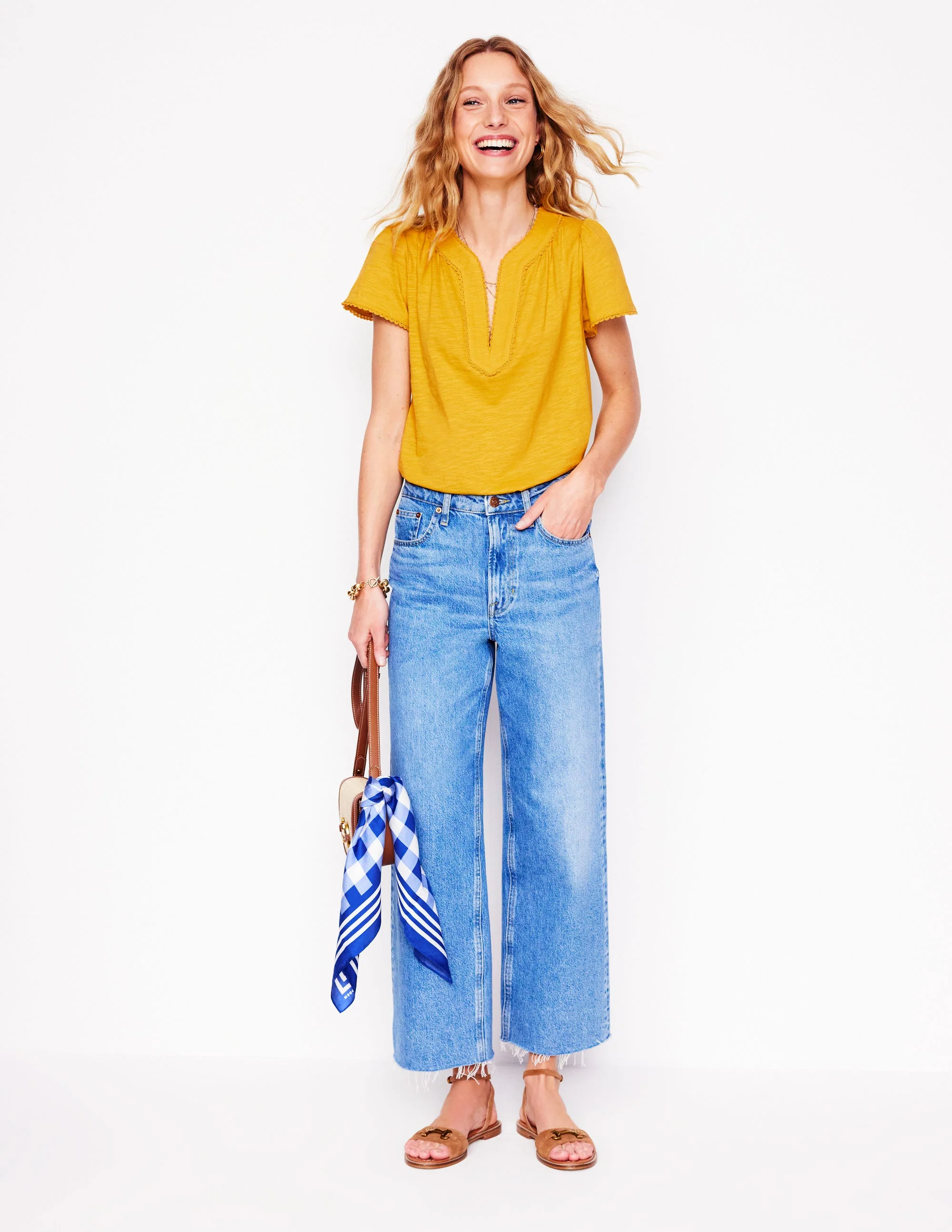 Ava Short Sleeve Top-Honey Yellow - Image 4