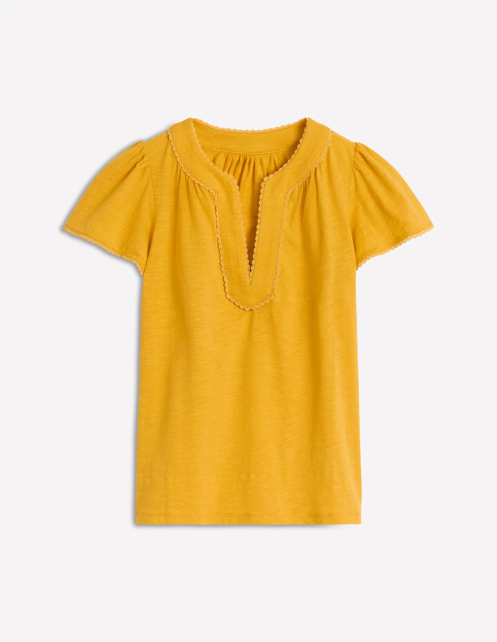 Ava Short Sleeve Top-Honey Yellow - Image 5