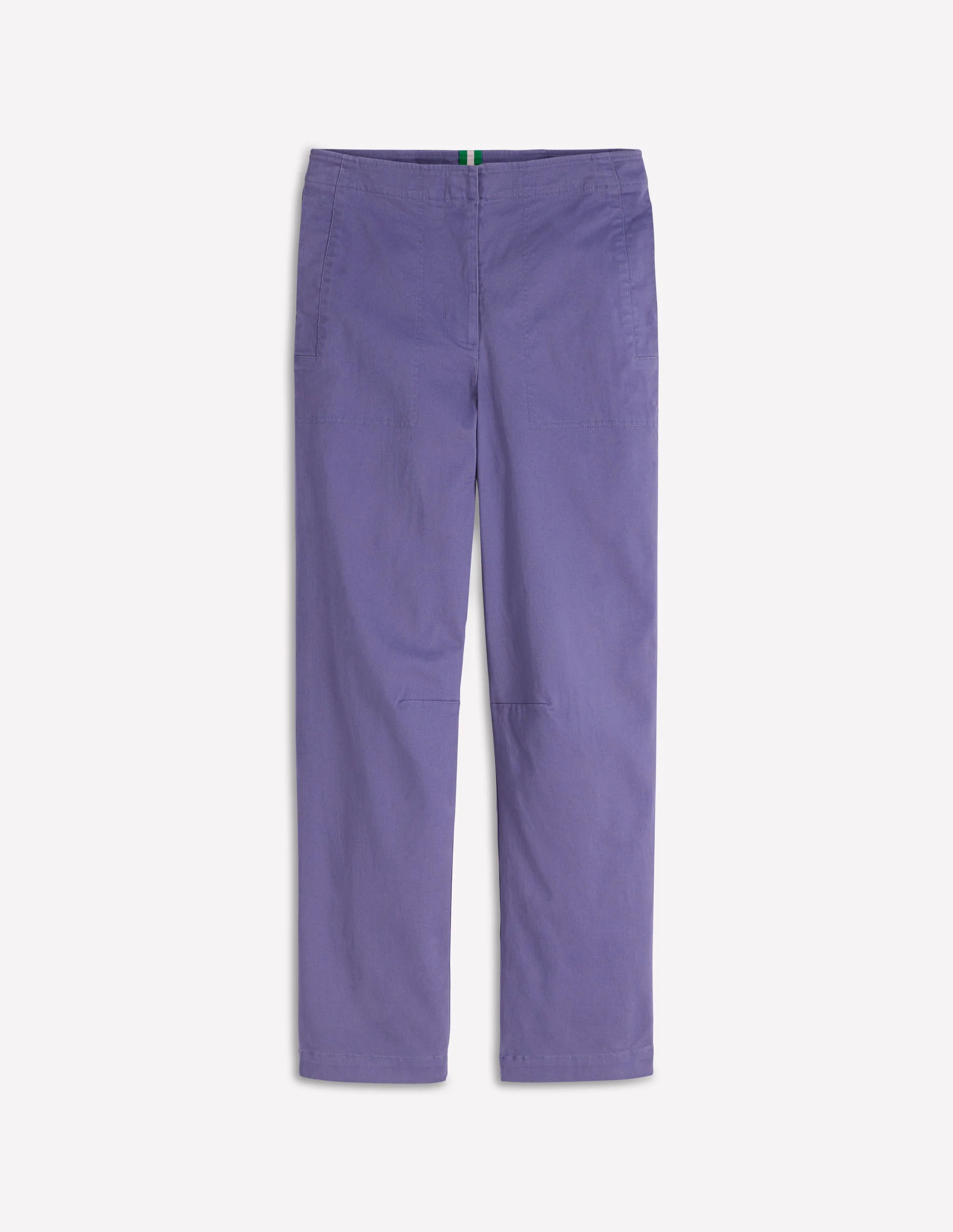 Barrel Leg Chino Trousers-Purple Thistle - Image 6