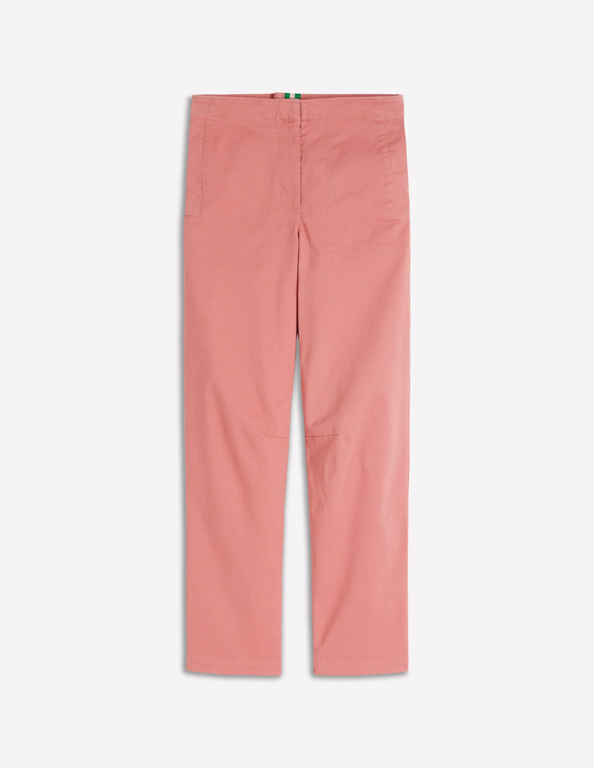 Barrel Leg Chino Trousers-Vintage Rose - Image 5