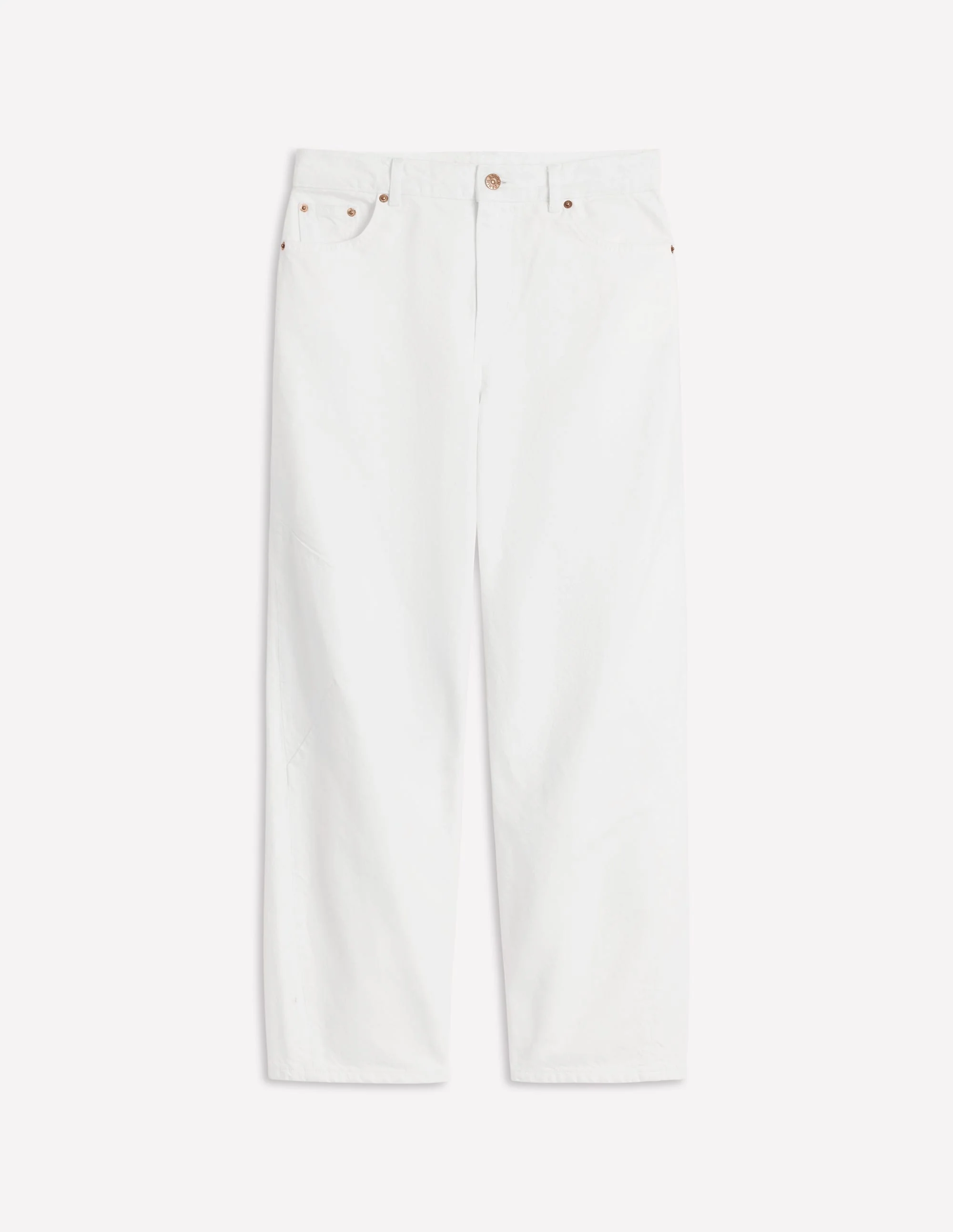 Barrel Leg Jeans-White - Image 7