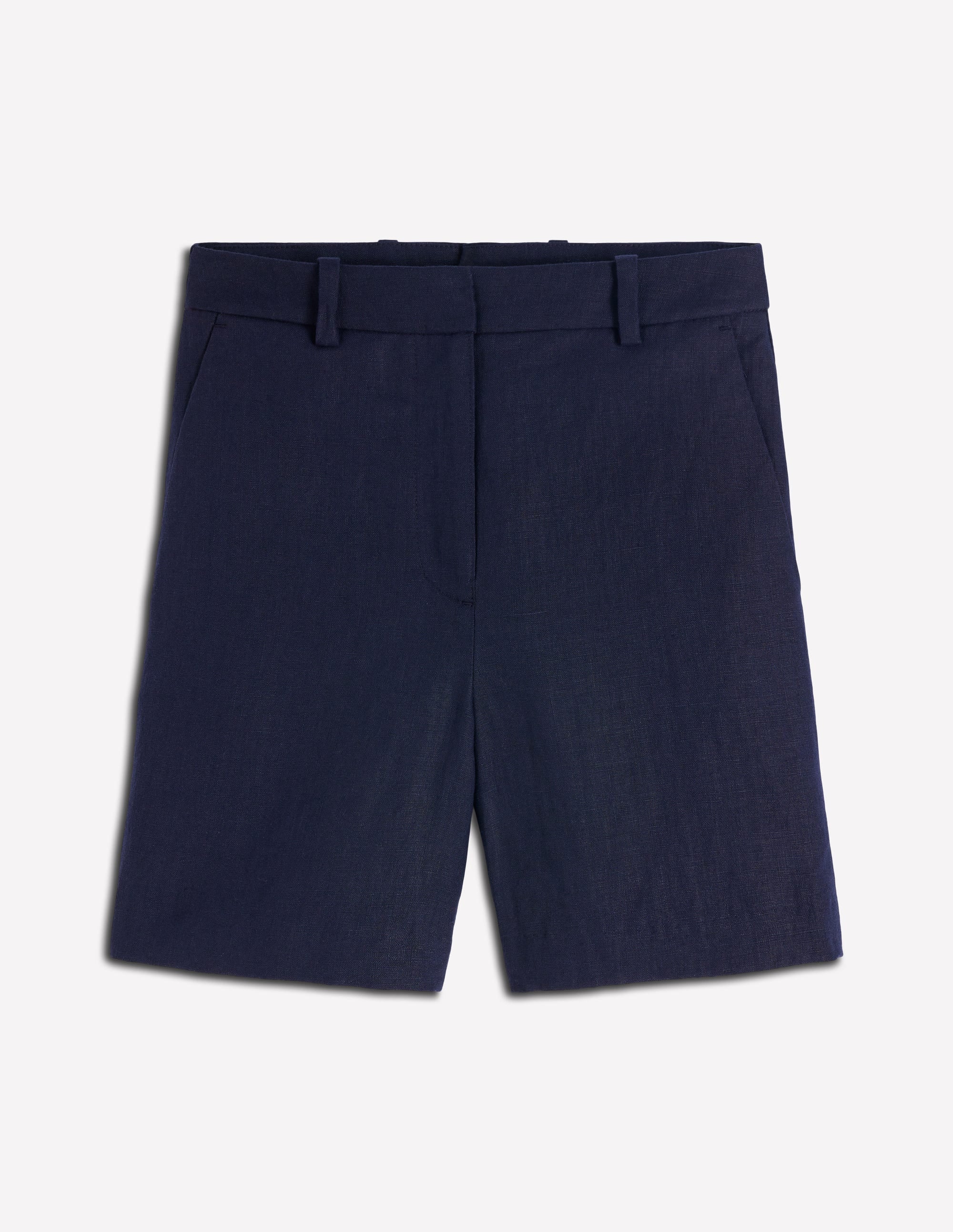 Belgravia Linen Shorts-Navy - Image 6