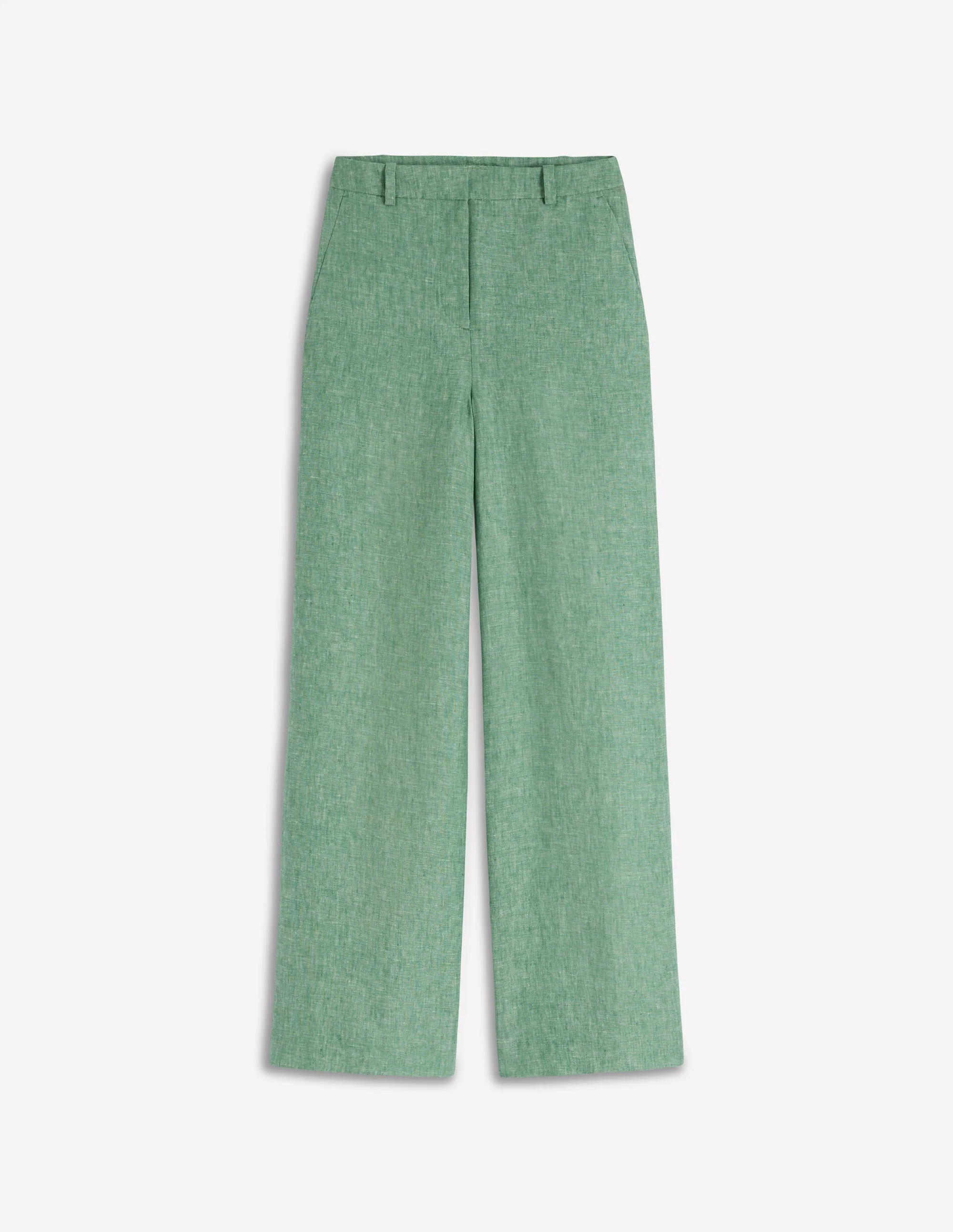 Belgravia Linen Trousers-Aloe Green Chambray - Image 7