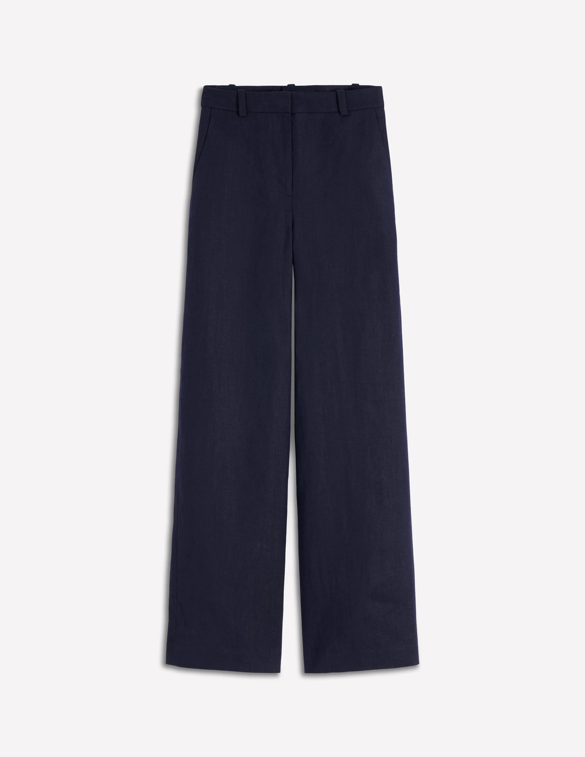 Belgravia Linen Trousers-Navy - Image 5