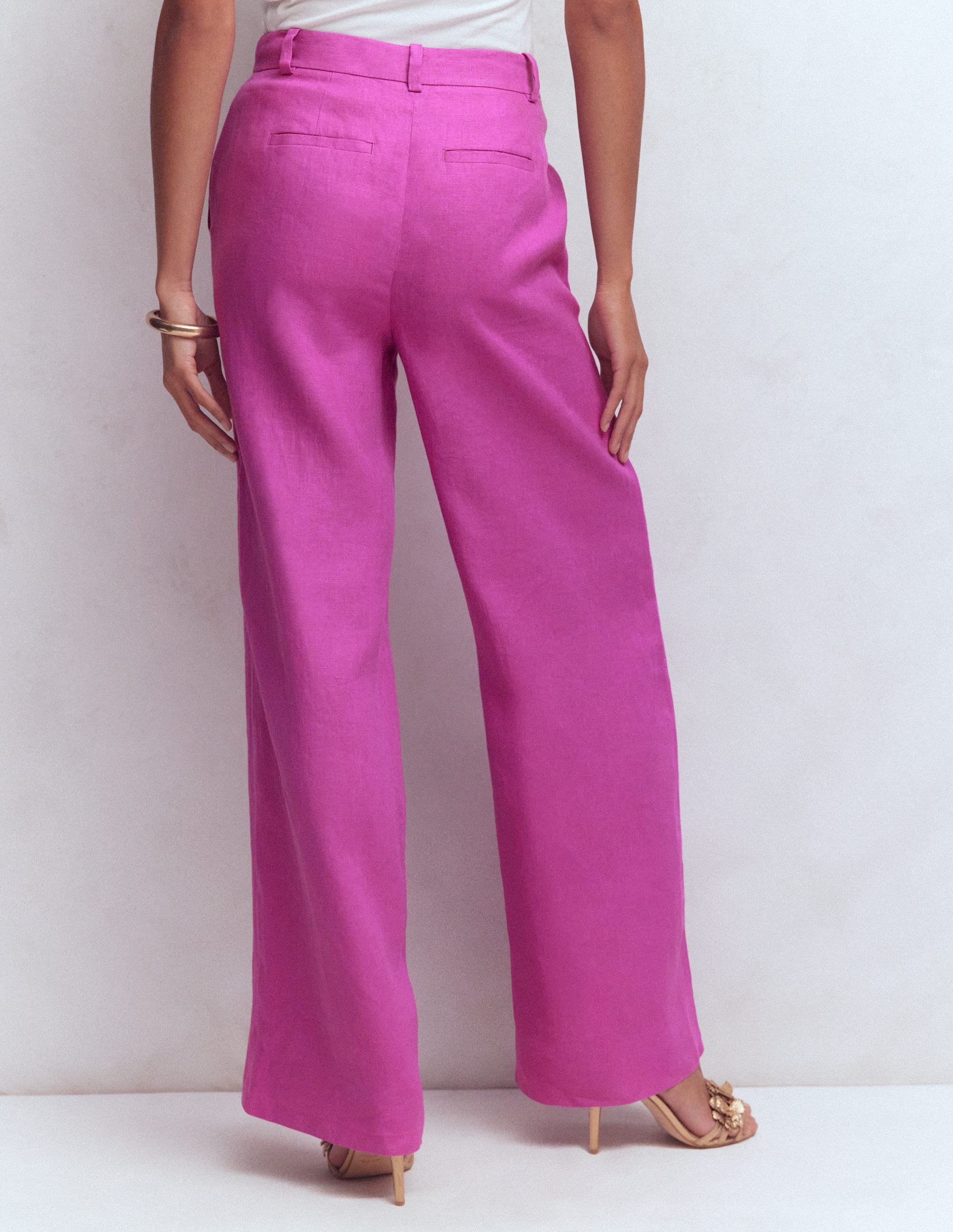 Belgravia Linen Trousers-Passion Flower - Image 4