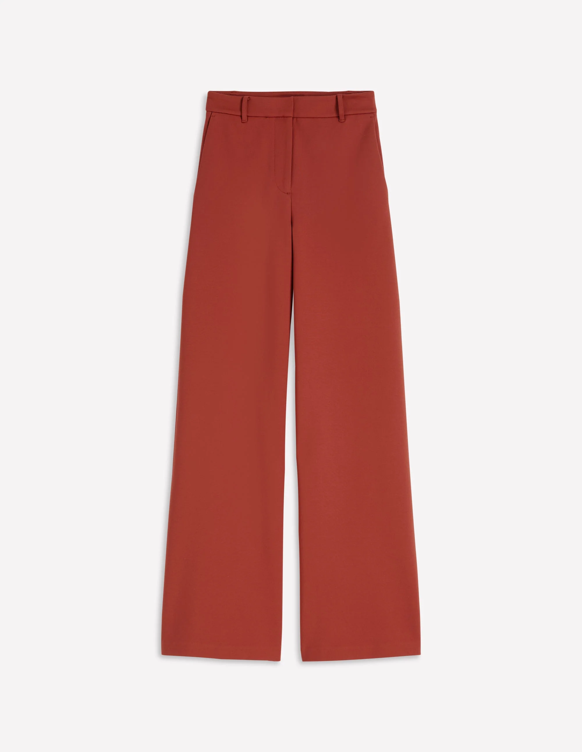 Belgravia Ponte Trousers-Burnt Orange - Image 5