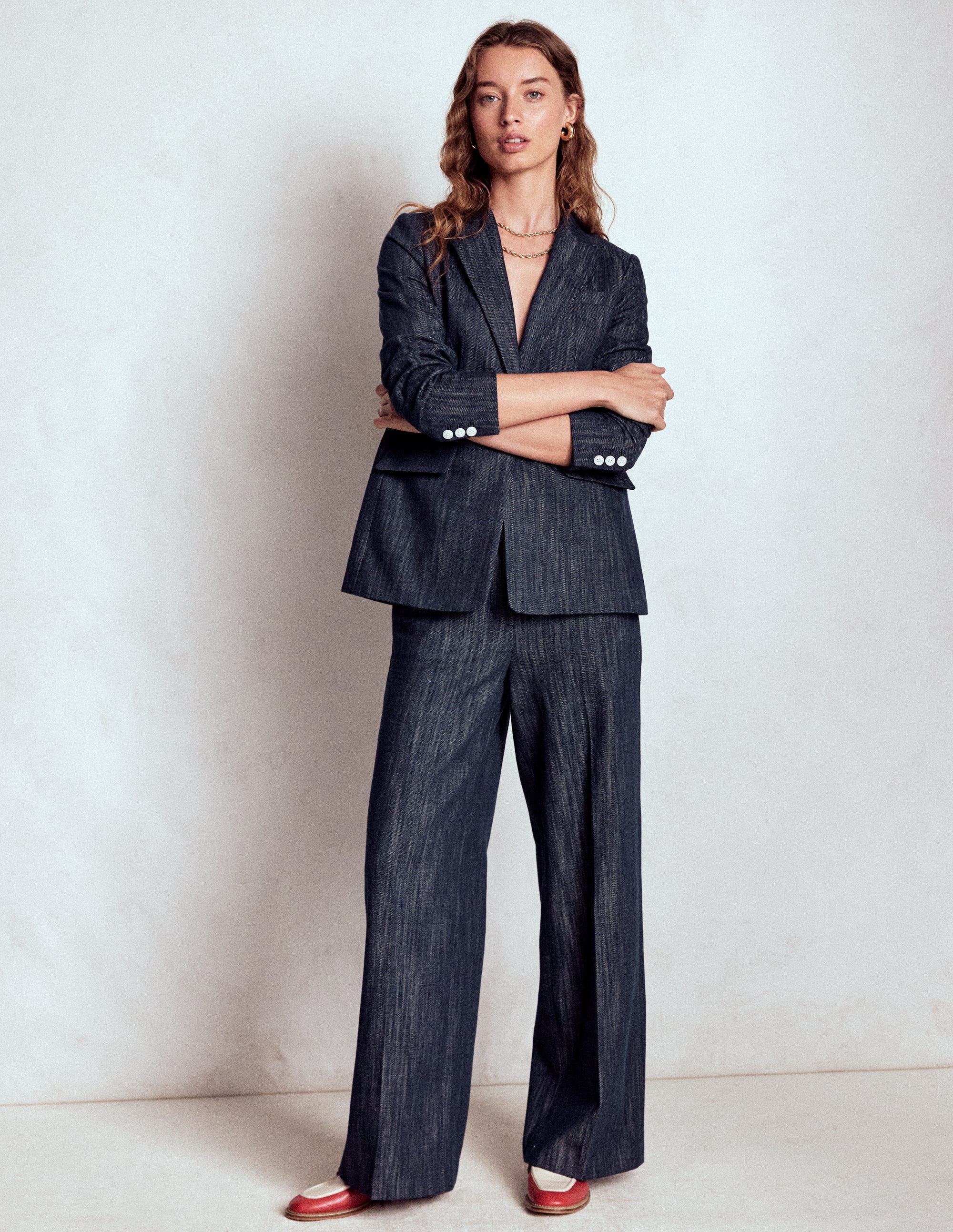 Belgravia Twill Trousers-Navy Indigo - Image 7