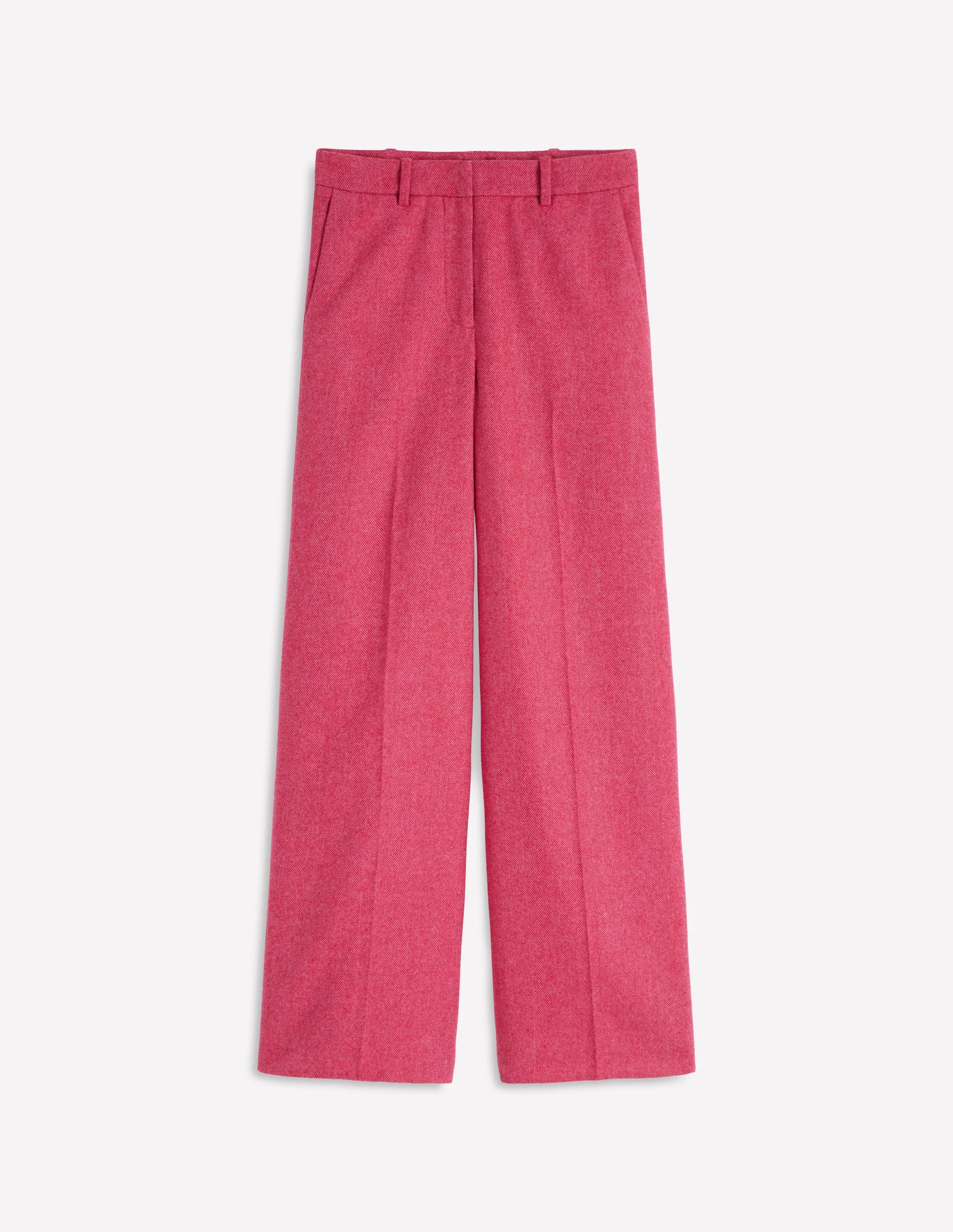 Belgravia Wool Trousers-Red and Pink Wide Herringbone - Image 6