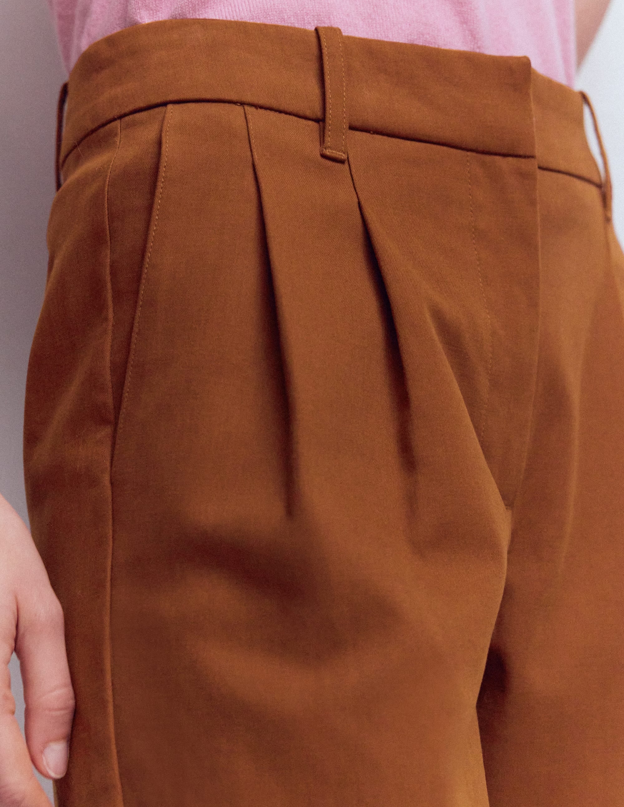 Bloomsbury Cotton Trousers-Russet - Image 2