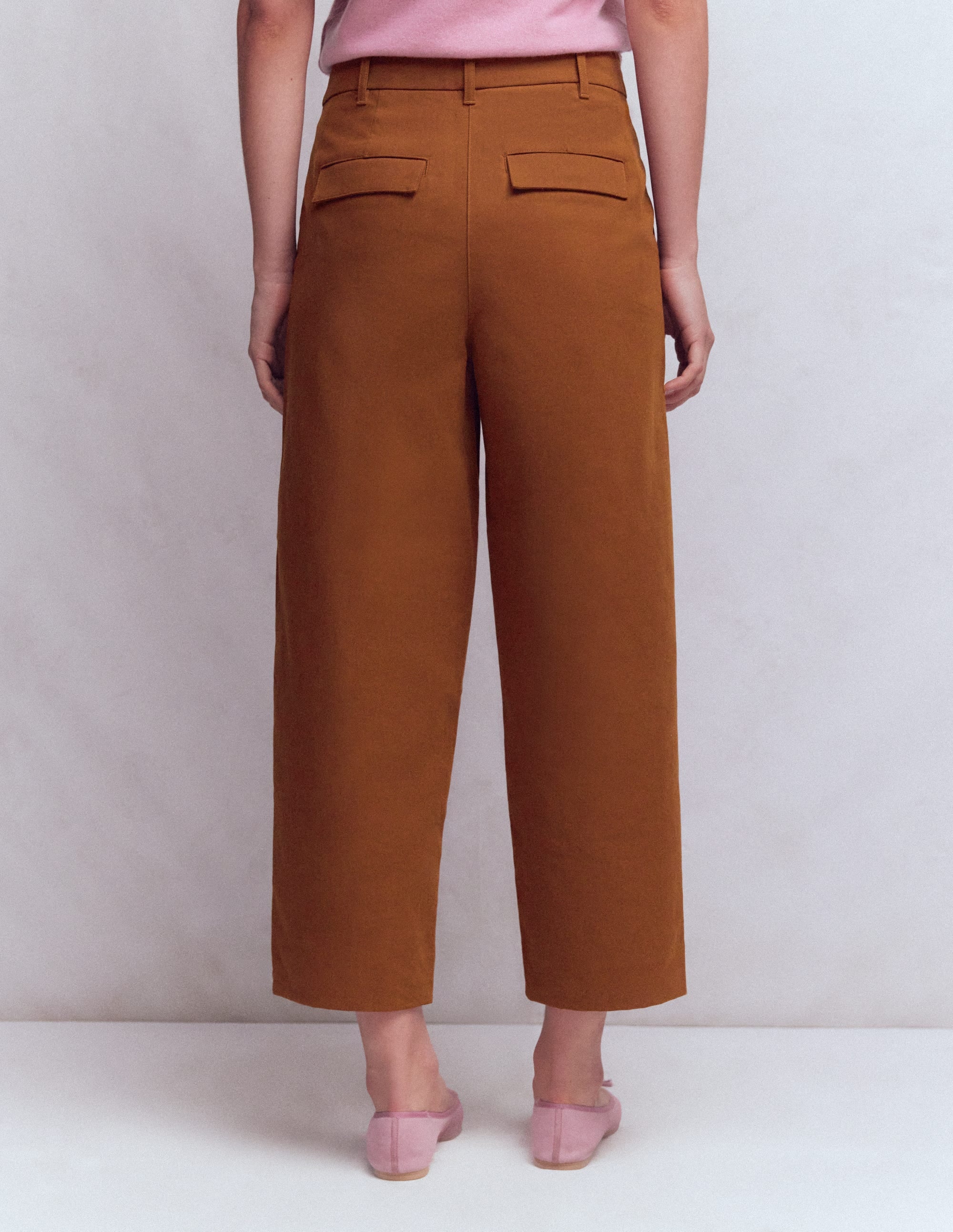 Bloomsbury Cotton Trousers-Russet - Image 3