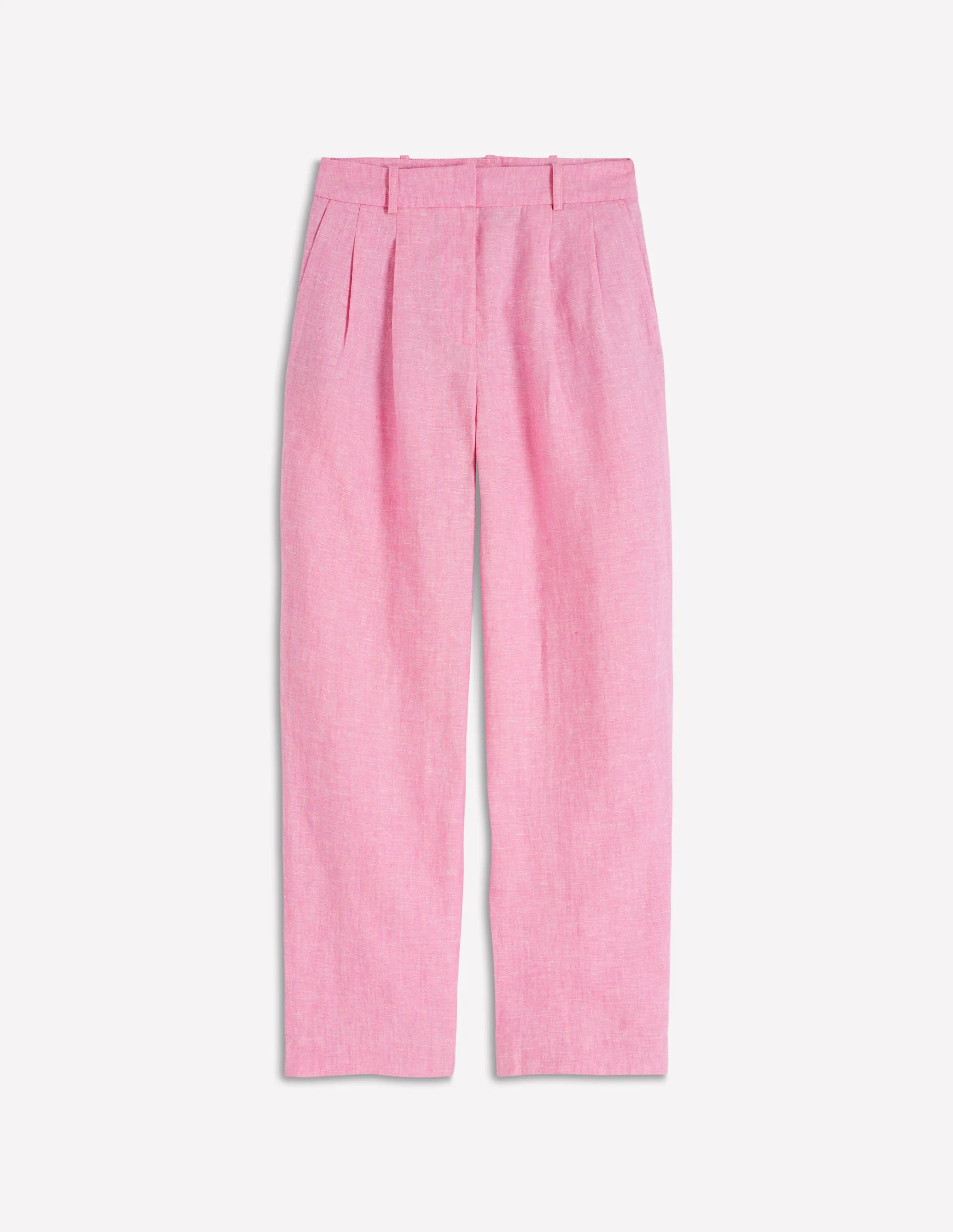 Bloomsbury Linen Trousers-Meadowsweet Pink Chambray - Image 5