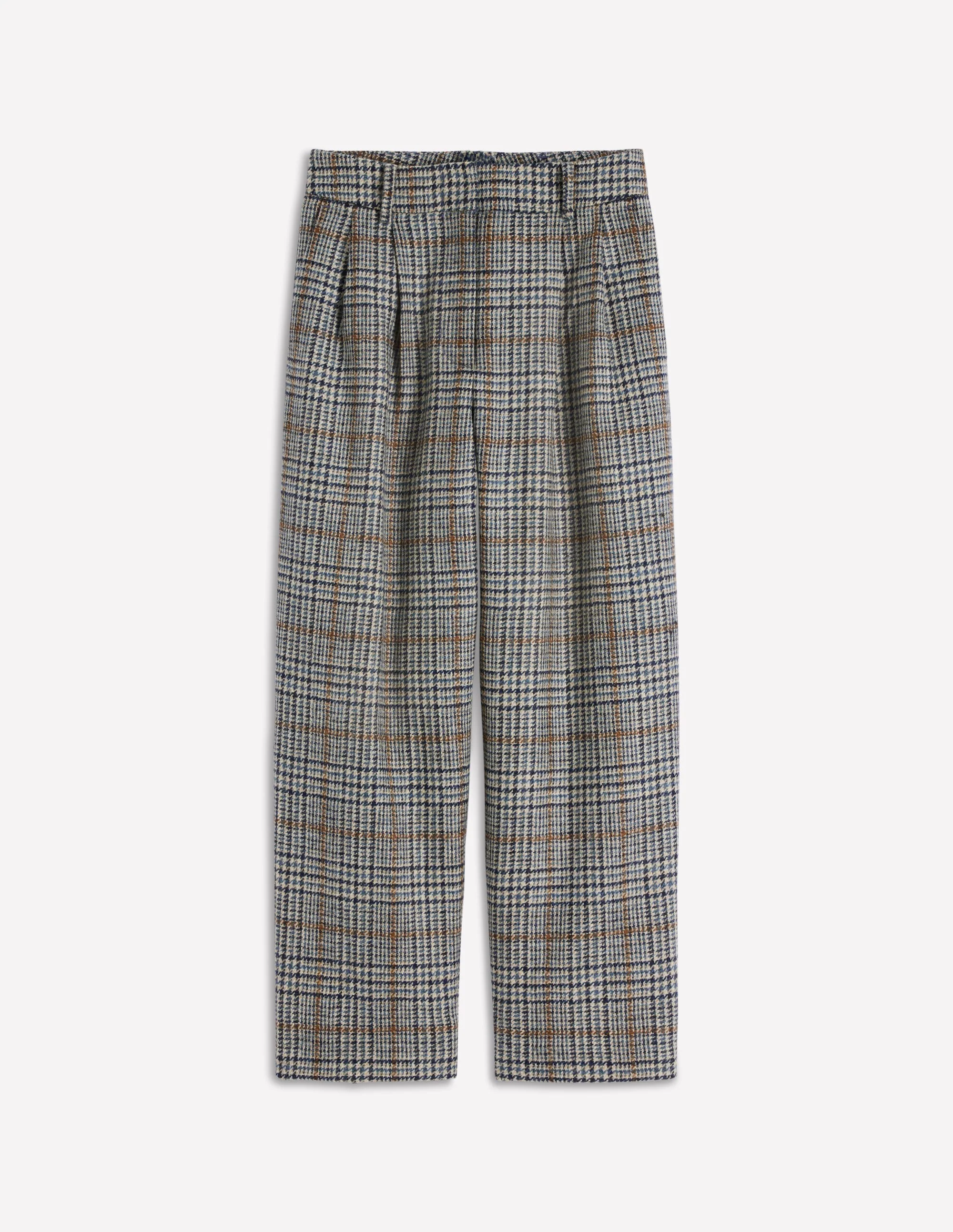 Bloomsbury Wool Trousers-Blue and Grey Prince of Wales - Image 8